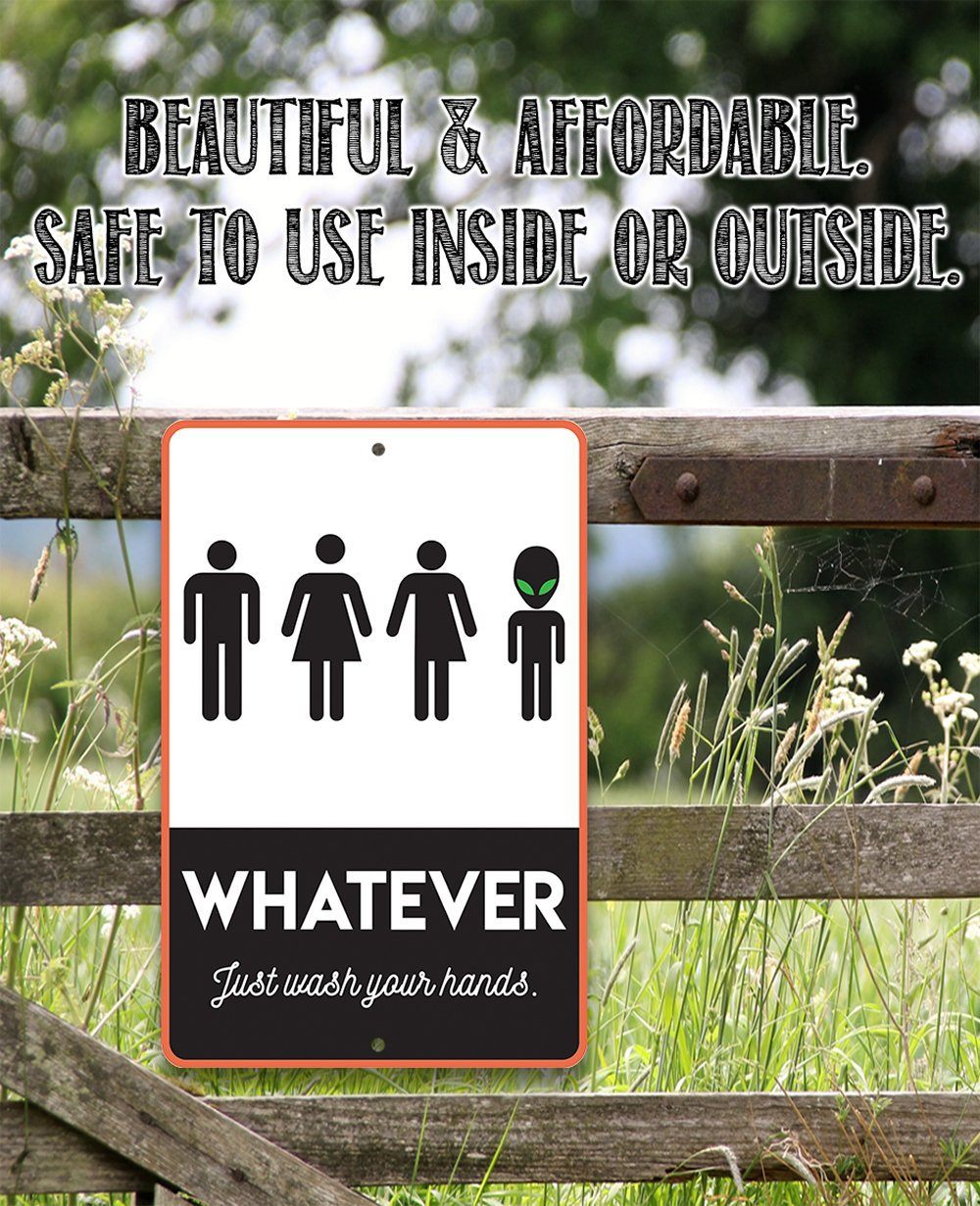 Whatever Just Wash Your Hands - Metal Sign
