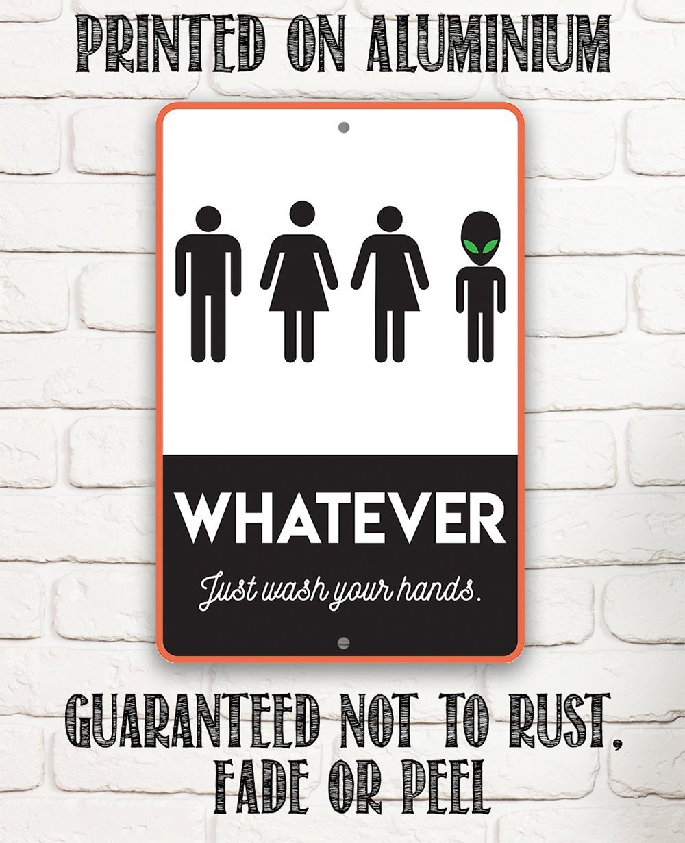 Whatever Just Wash Your Hands - Metal Sign