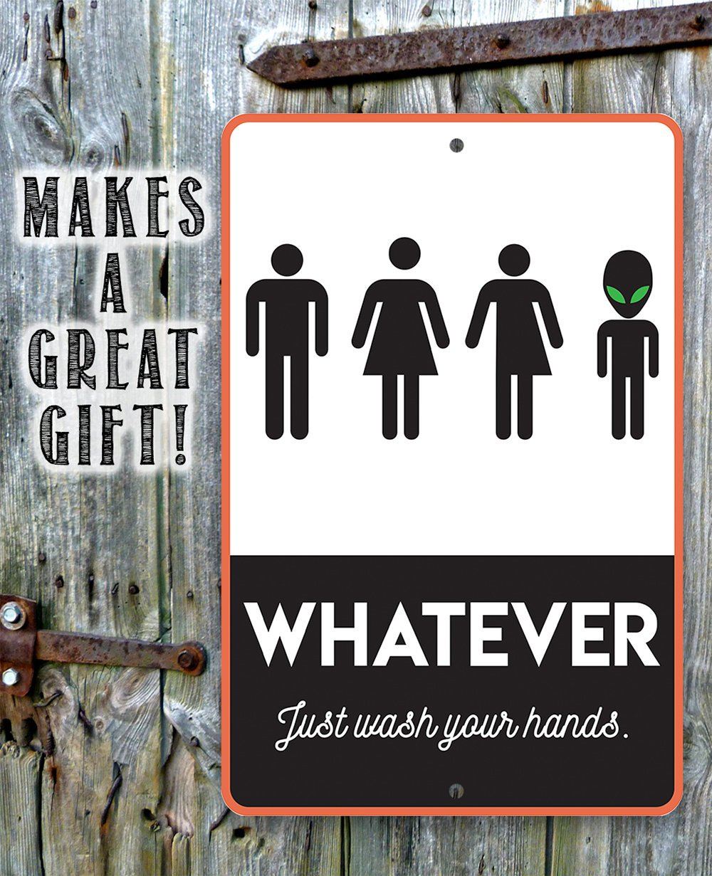 Whatever Just Wash Your Hands - Metal Sign