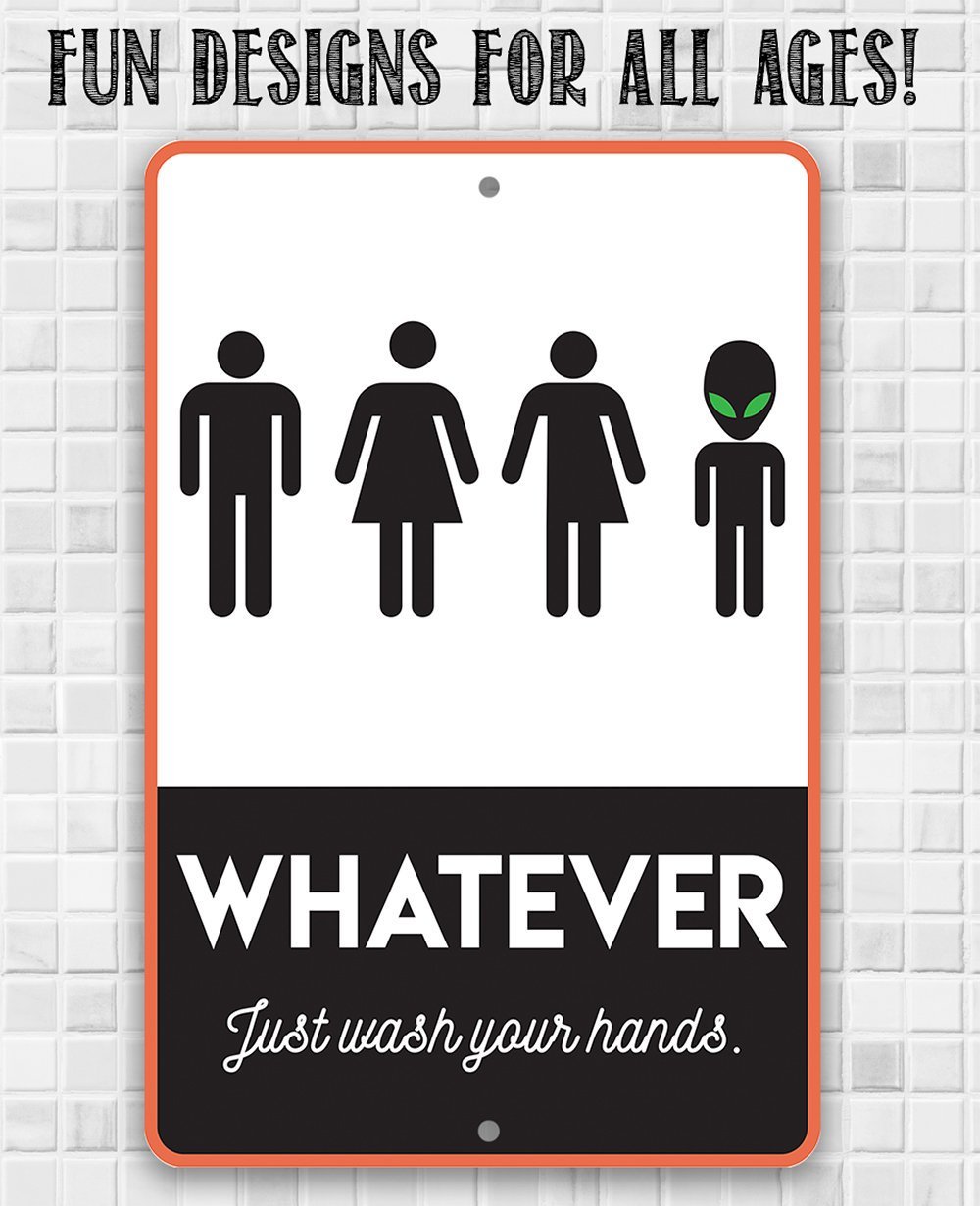 Whatever Just Wash Your Hands - Metal Sign