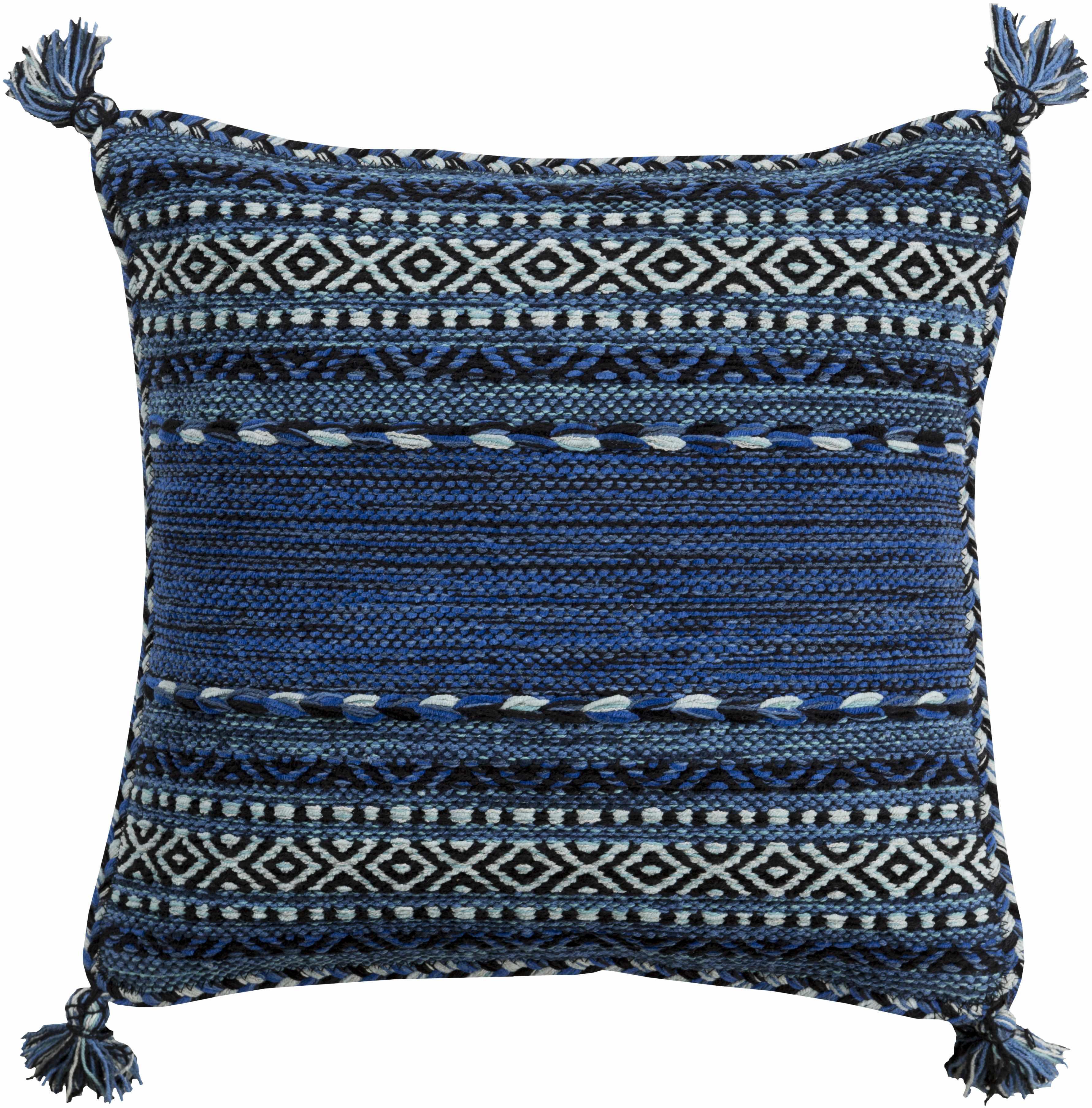 Mickleton Navy Blue Throw Pillow - PRHOMZ