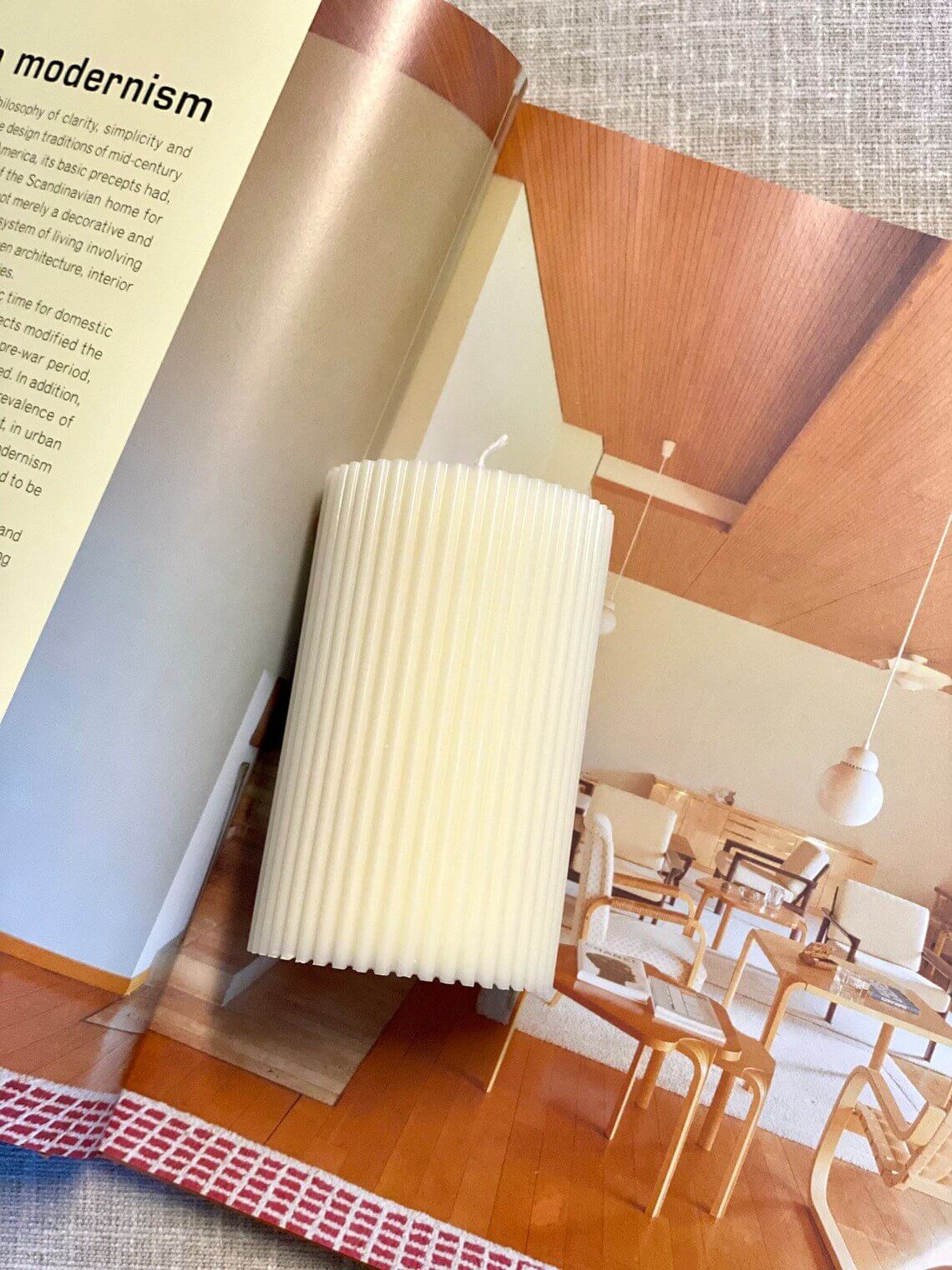 Ribbed Candle | Effortless Home Decor
