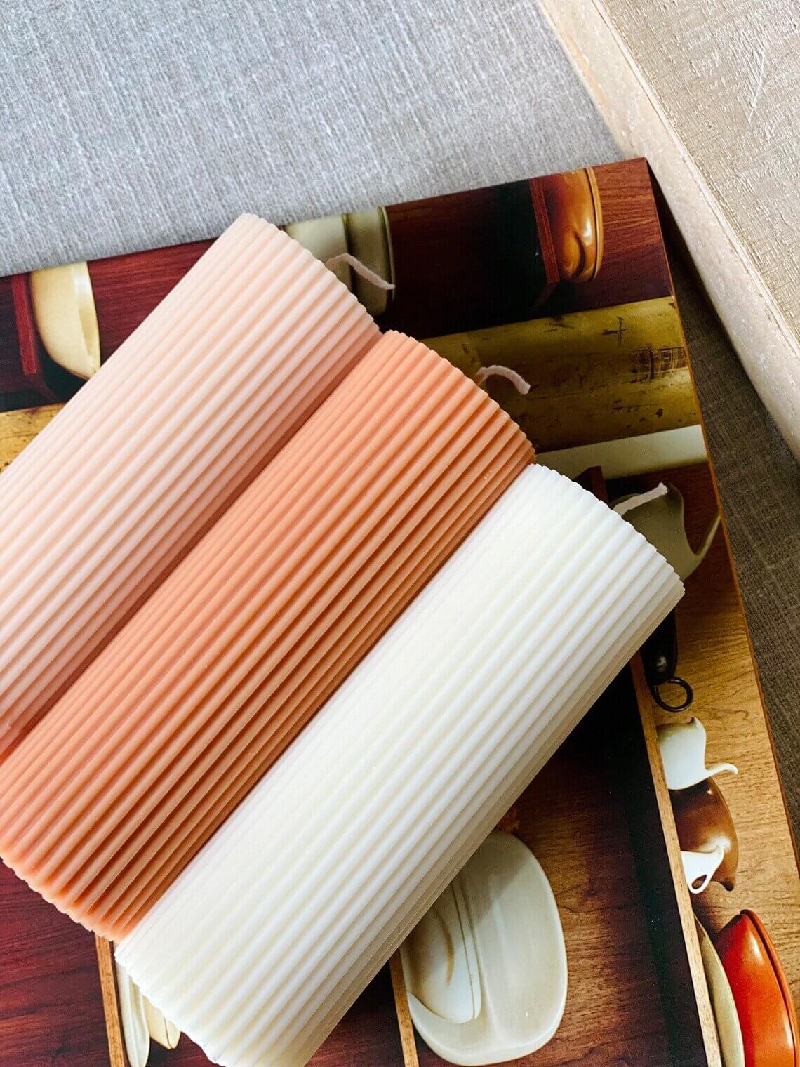 Ribbed Candle | Effortless Home Decor