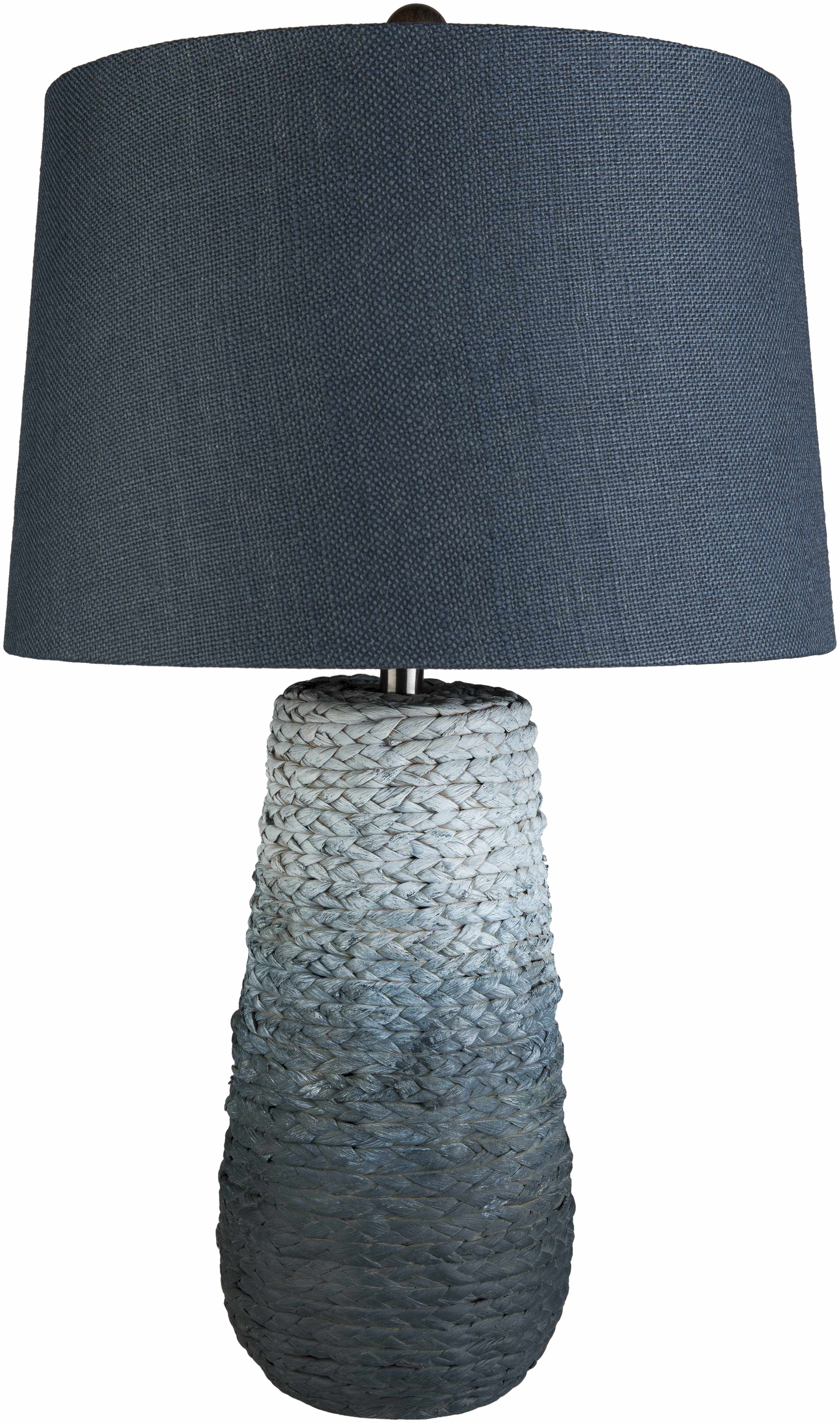 Dingras Pale Blue Jute Table Lamp-1