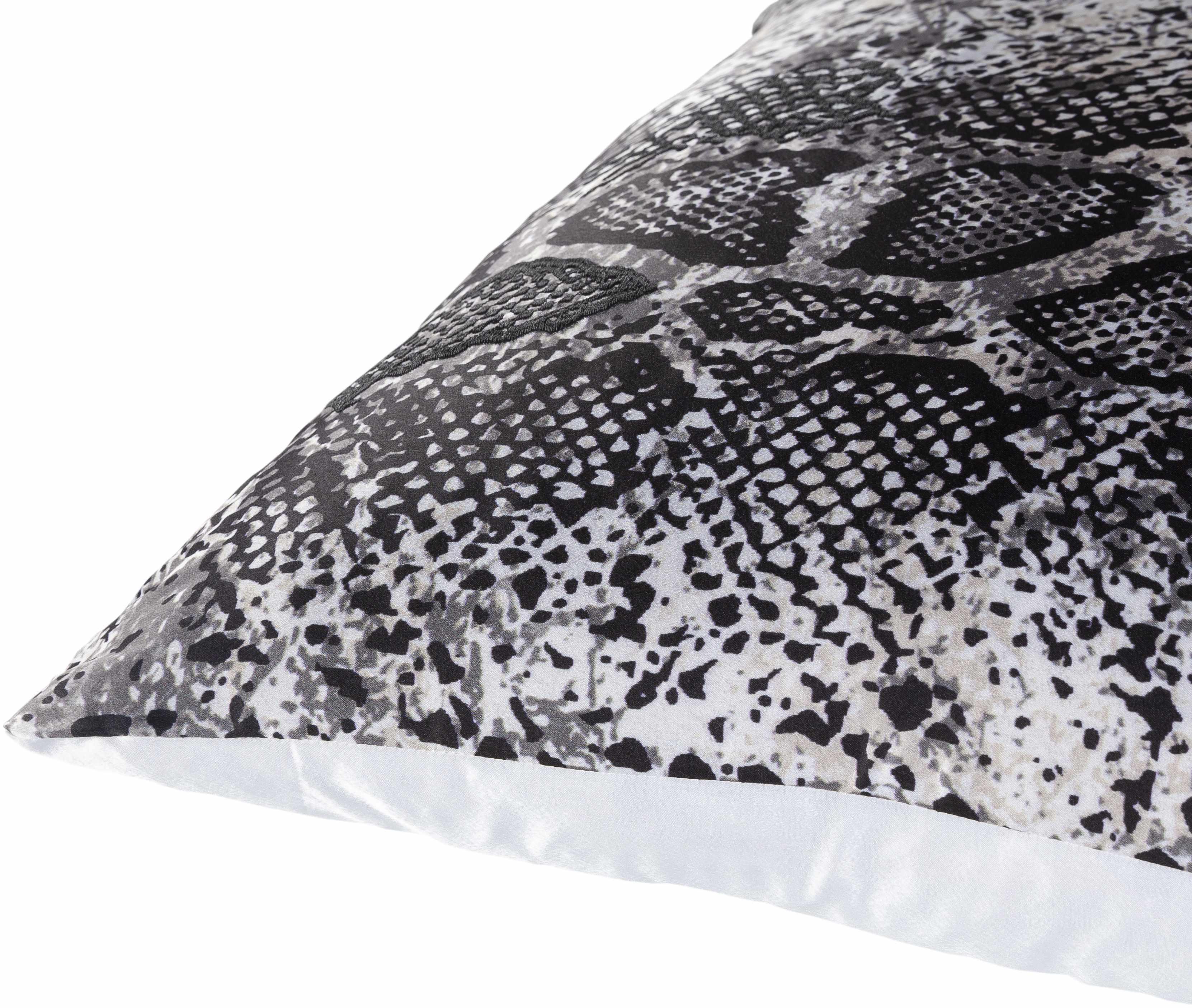 Manticao Charcoal Snake Print Throw Pillow - Clearance - PRHOMZ