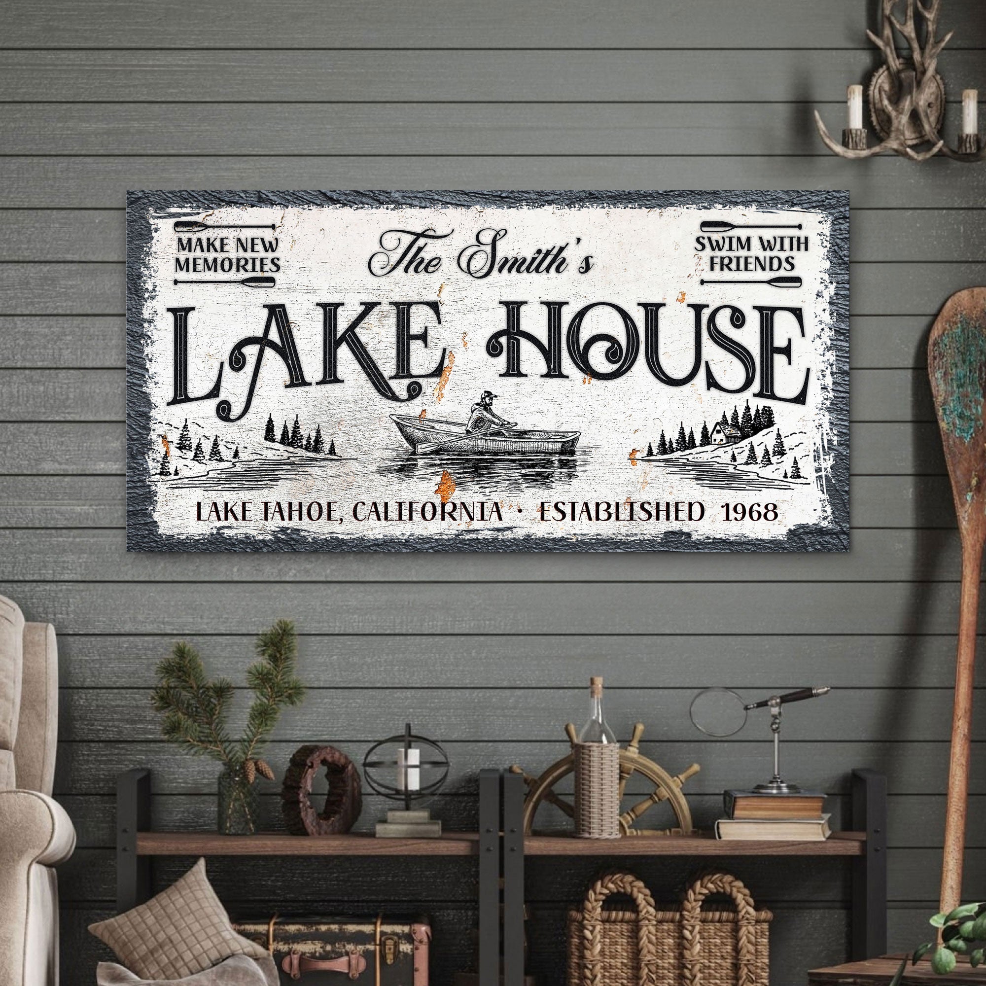 Lake House Sign IX