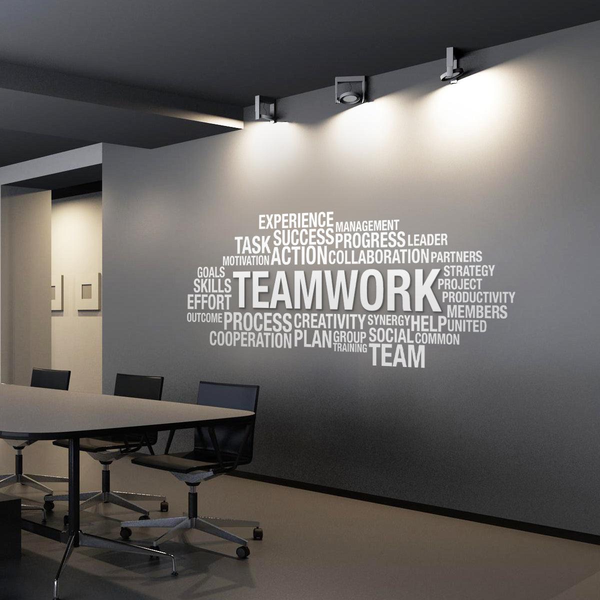 Team Work 3D Office Wall Decor - PRHOMZ