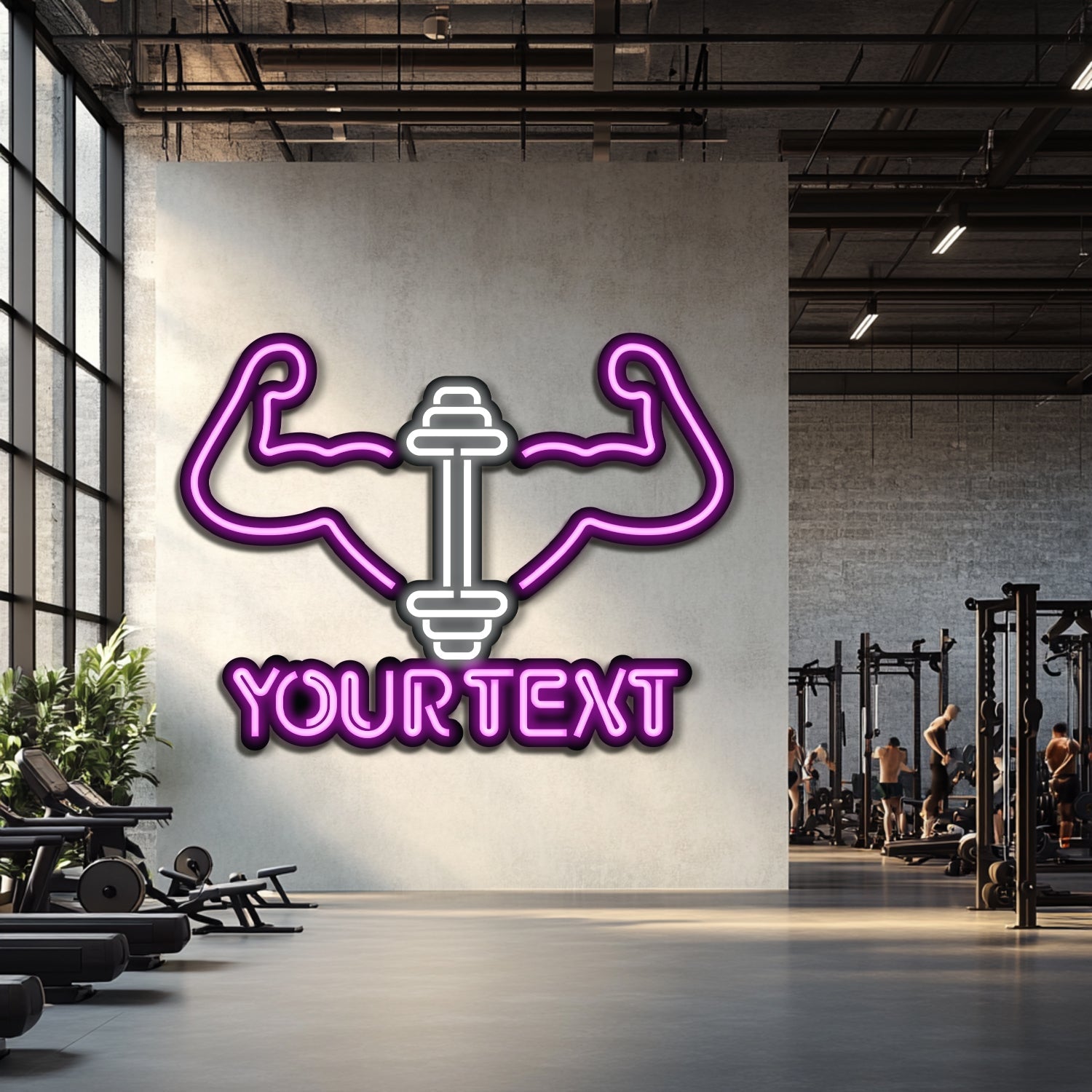 Custom GYM Metal Neon Wall Art- LN0222