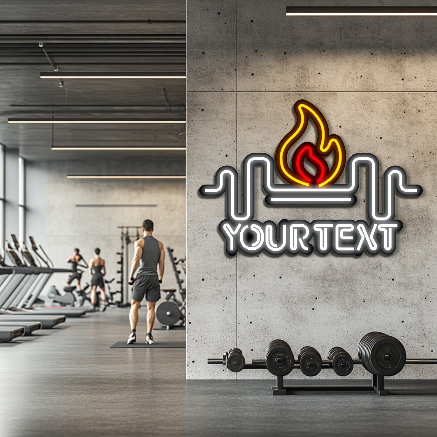Custom GYM Metal Neon Wall Art- LN0221