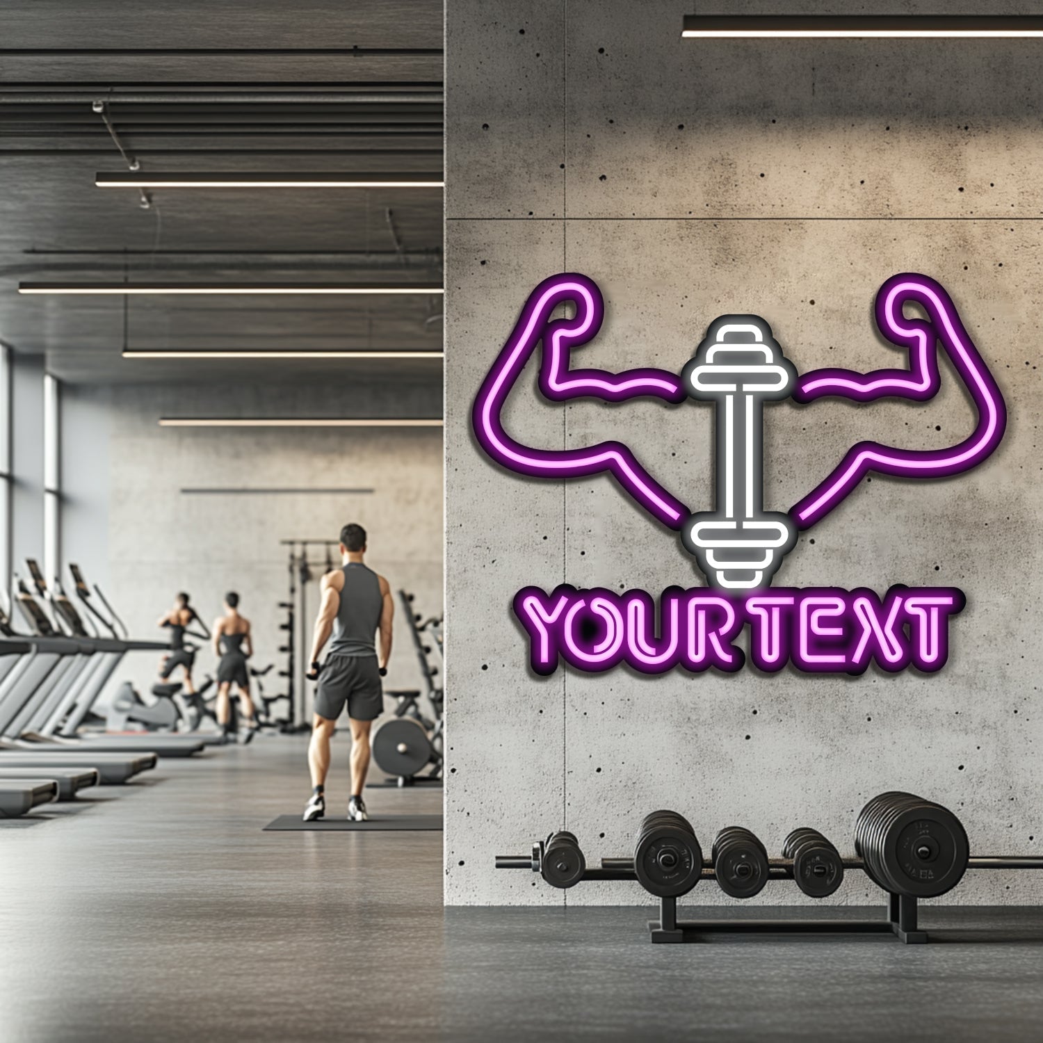 Custom GYM Metal Neon Wall Art- LN0222