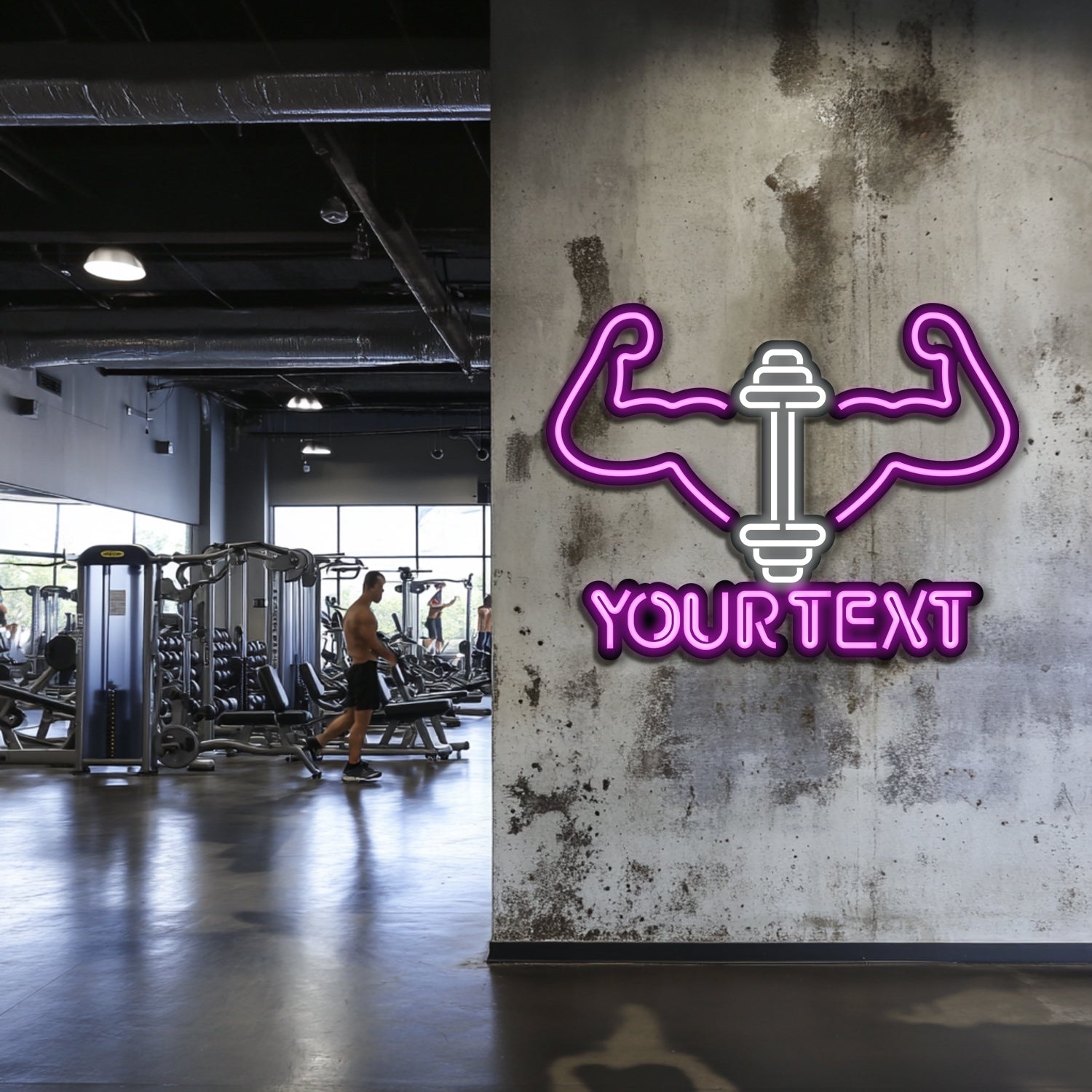 Custom GYM Metal Neon Wall Art- LN0222