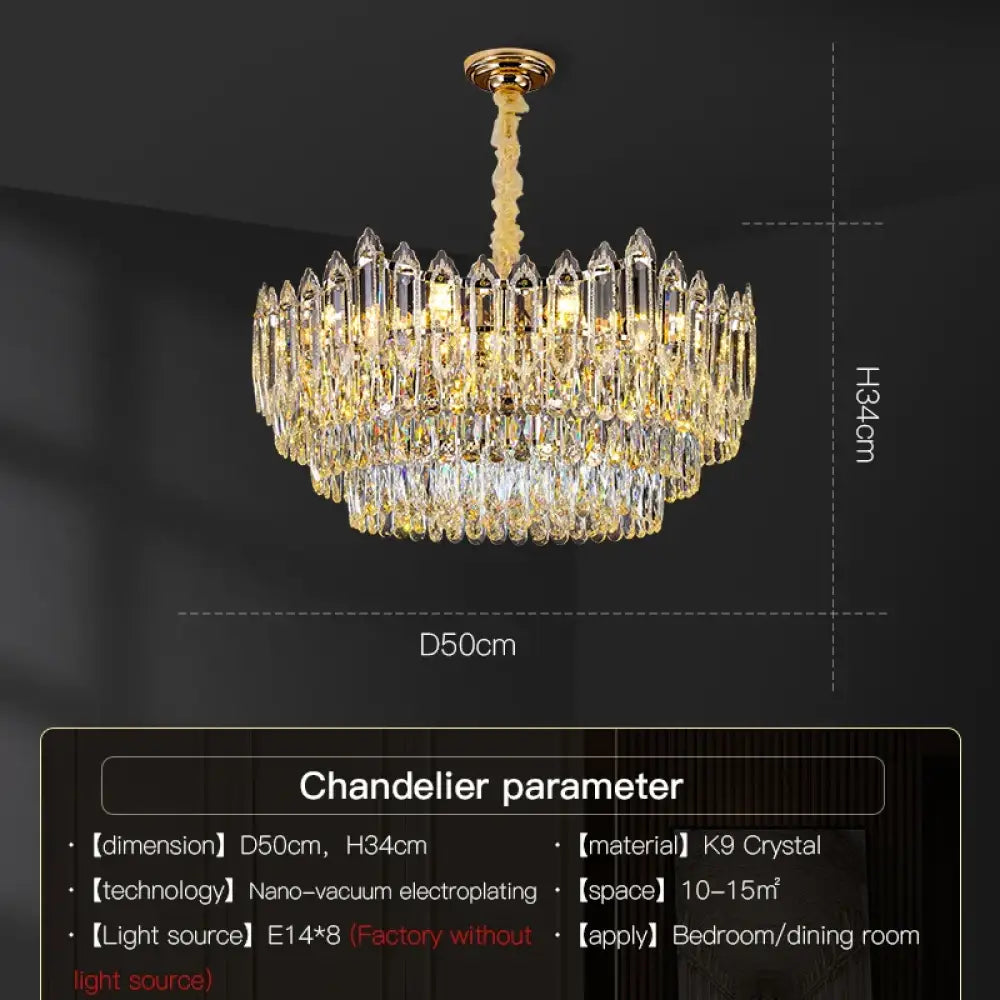 Modern Crystal Chandelier | Bedroom & Bedside Lighting