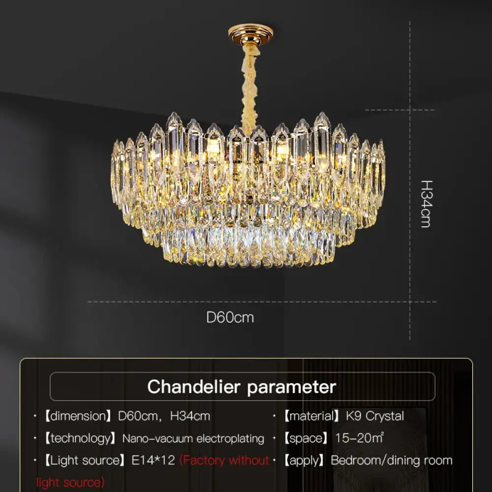 Modern Crystal Chandelier | Bedroom & Bedside Lighting