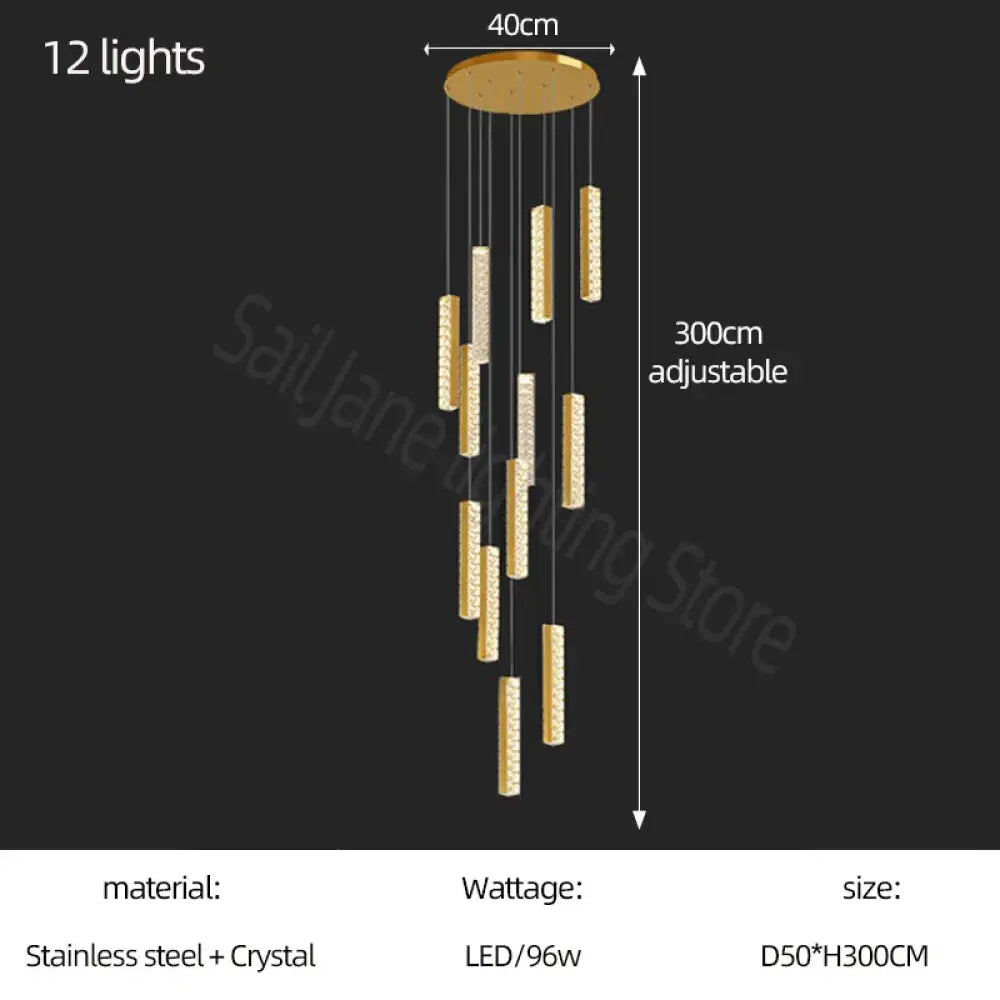 Modern Crystal Chandelier | Modern Hotel & Villa Lighting