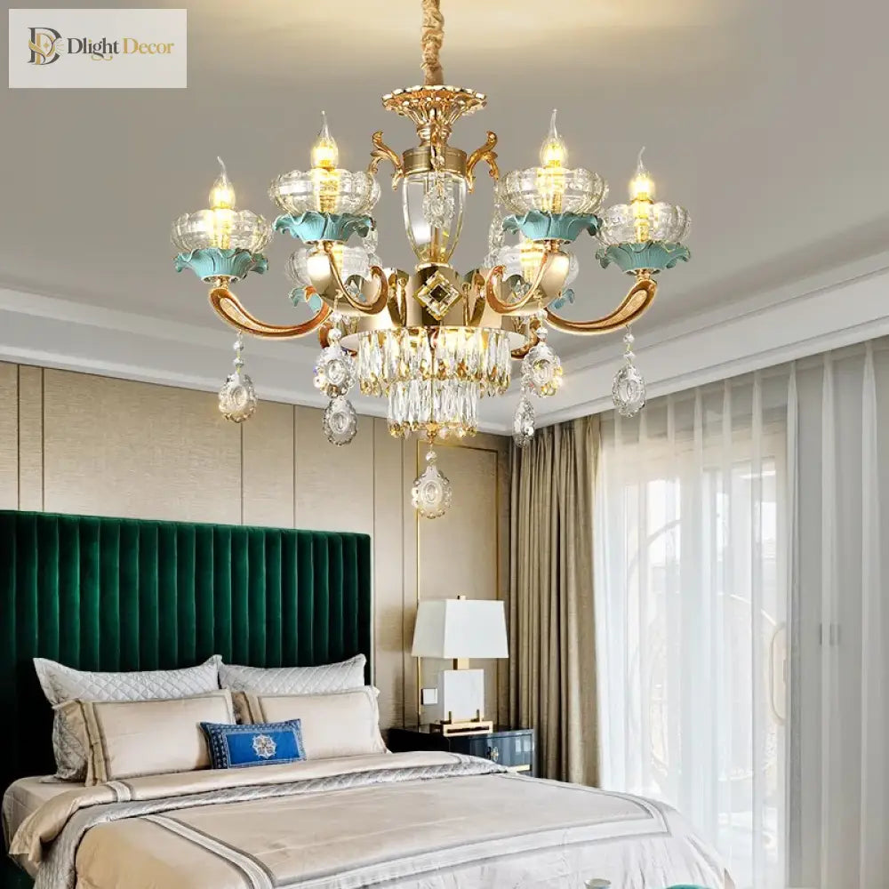Modern Crystal European Chandelier | Dining Room Lighting