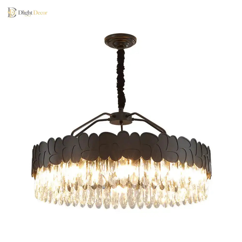 Modern Crystal Gold Chandelier | Dining & Kitchen Lighting