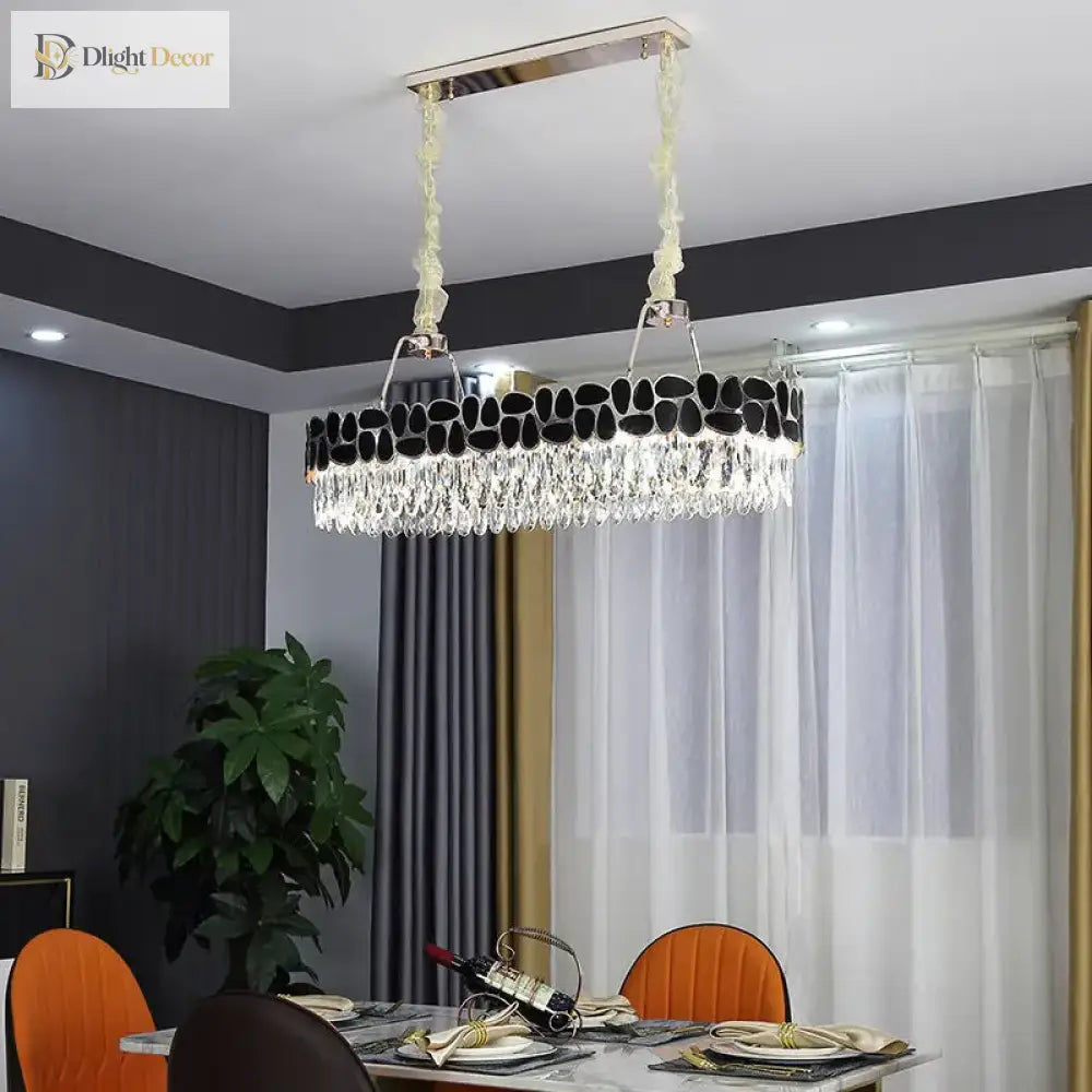 Modern Crystal Gold Chandelier | Dining & Kitchen Lighting