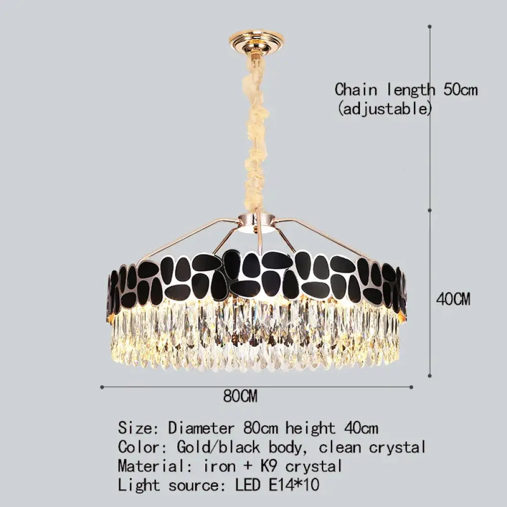 Modern Crystal Gold Chandelier | Dining & Kitchen Lighting