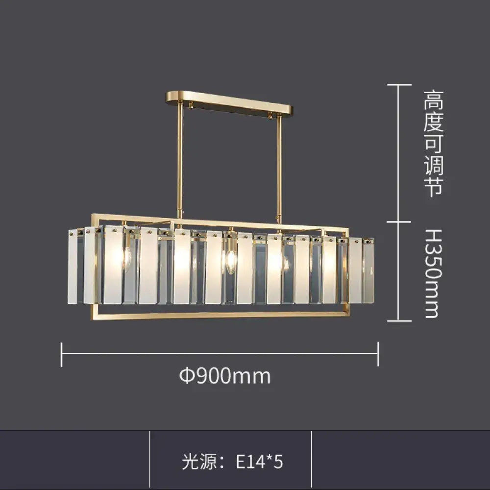 Modern Glass Gold Chandelier | Dining & Kitchen Lighting