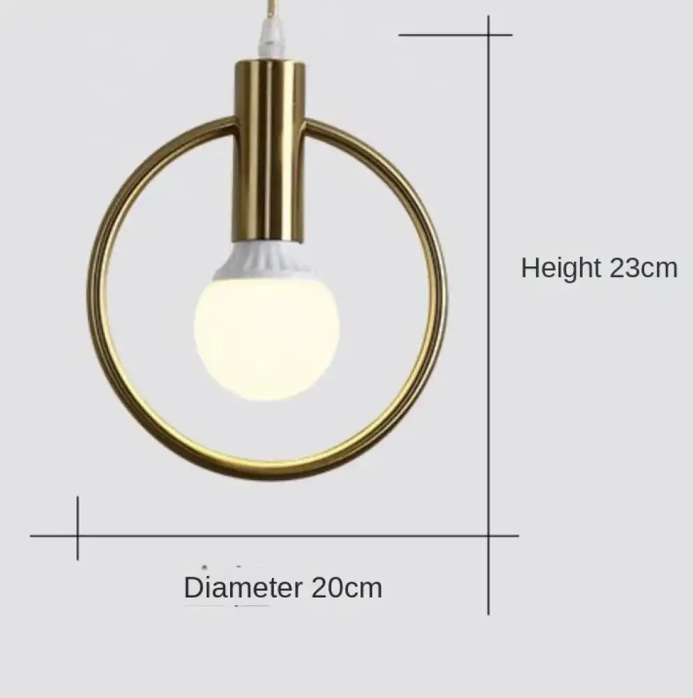 Modern Glass Gold Pendant Light | Modern Bedroom Lighting