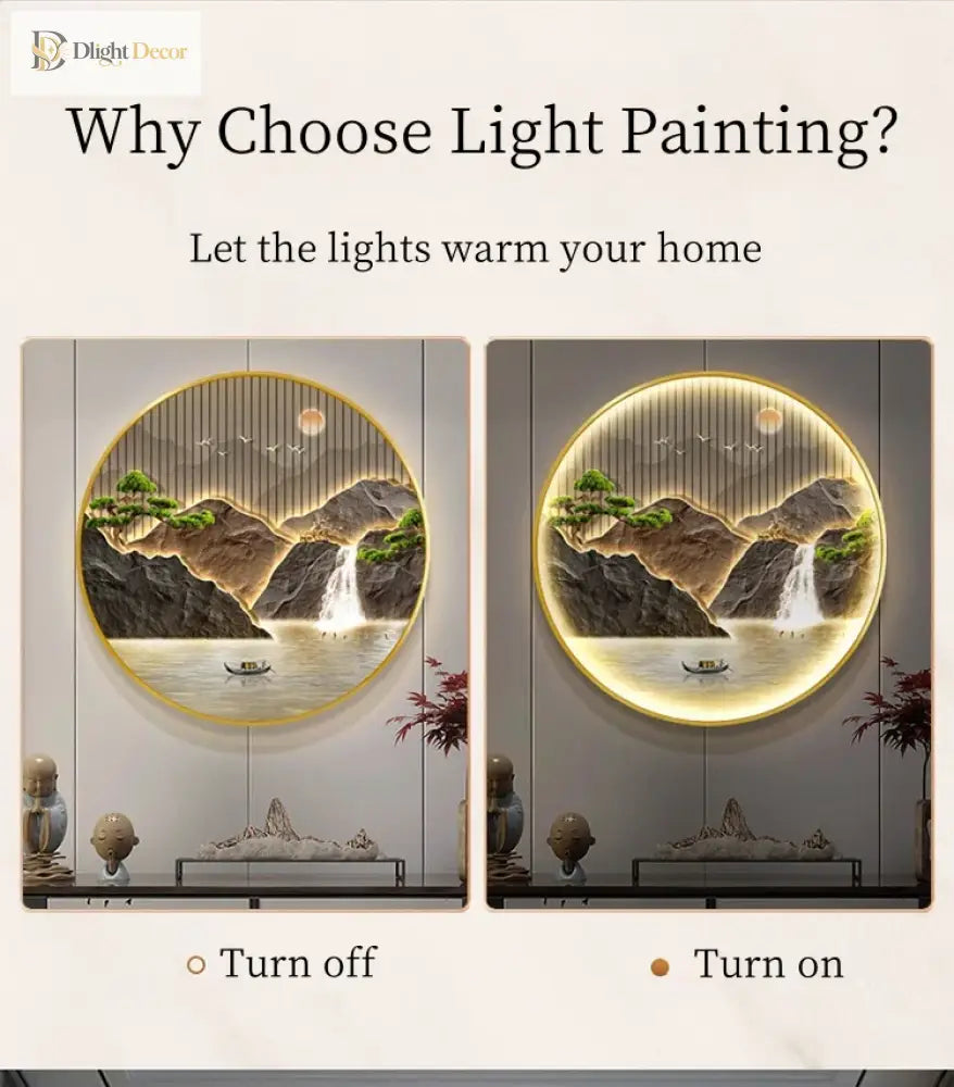Modern LED Wall Art Light | Modern Interior Home Lighting