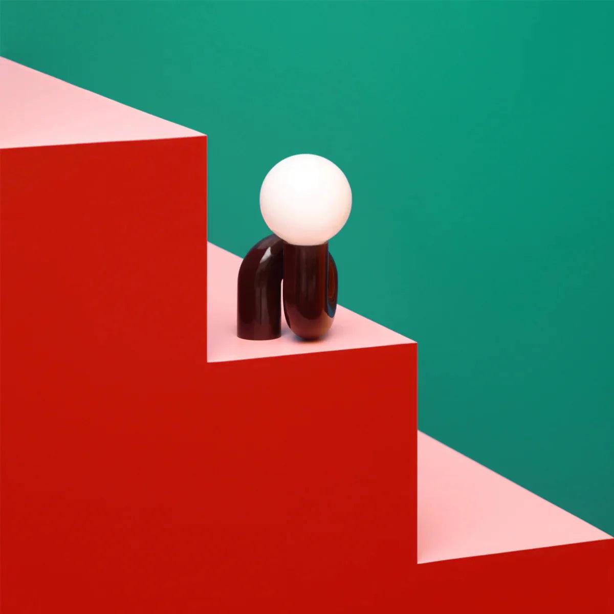 Modern Spiral Bedside Table Lamp - Quirky Whimsical Desk Lamp - PRHOMZ