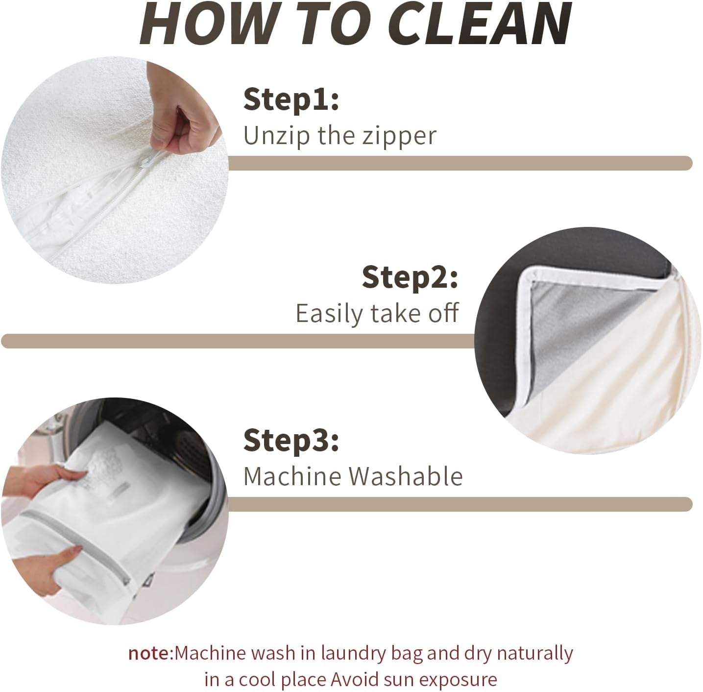 Modular Sectional Sofa with Storage Ottoman and Washable Covers