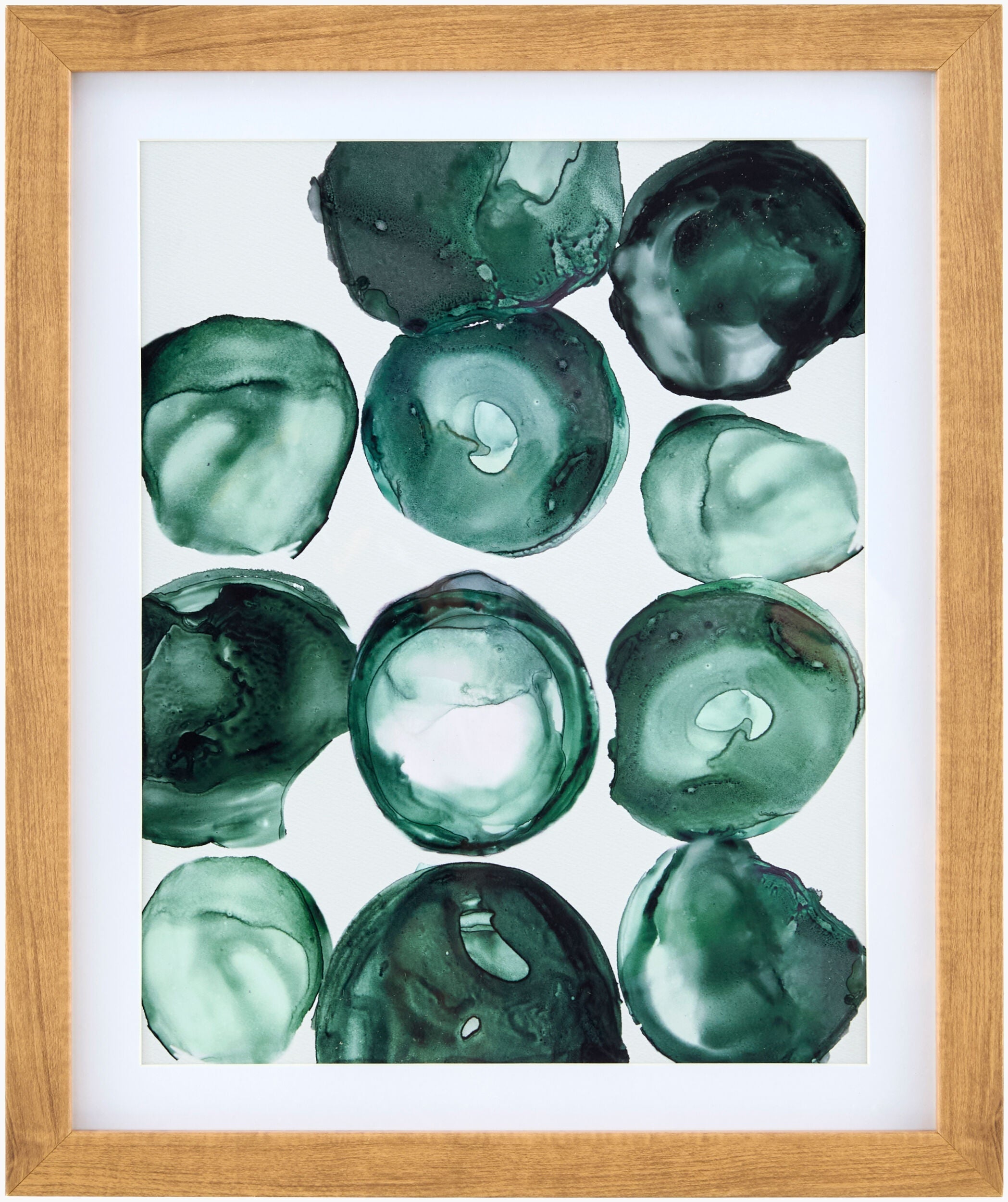 Rich Deep Teal Modern Framed Wall Art for modern gallery walls-0