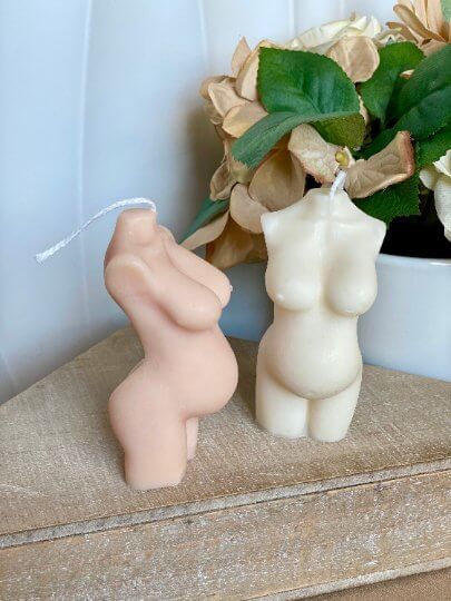Mom-to-Be Candle | Body Sculpture Art