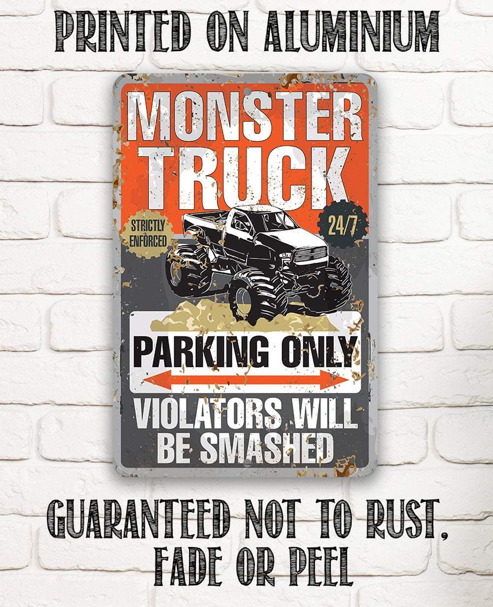 Monster Truck Parking - Metal Sign
