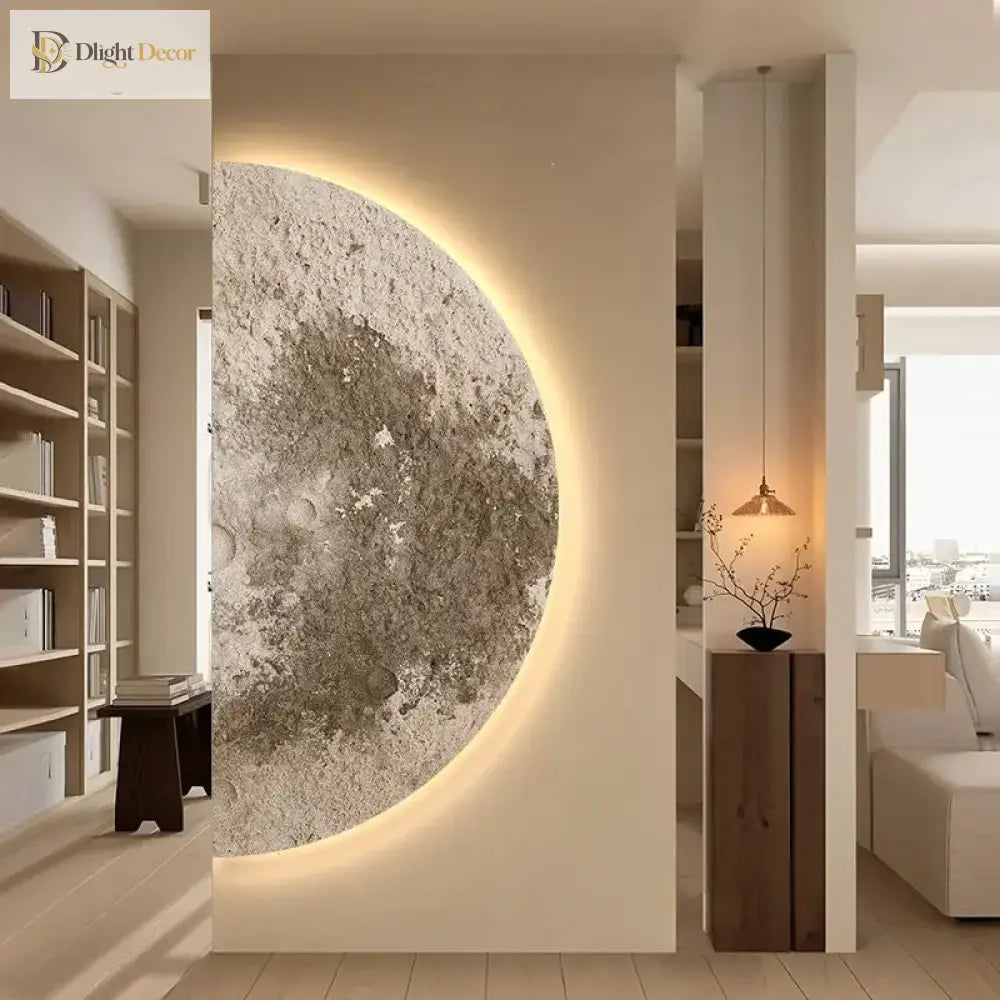 Moon LED Wall Art Light | Modern Interior Home Lighting