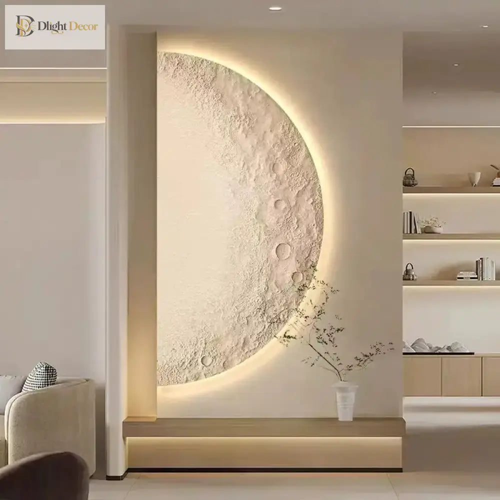 Moon LED Wall Art Light | Modern Interior Home Lighting