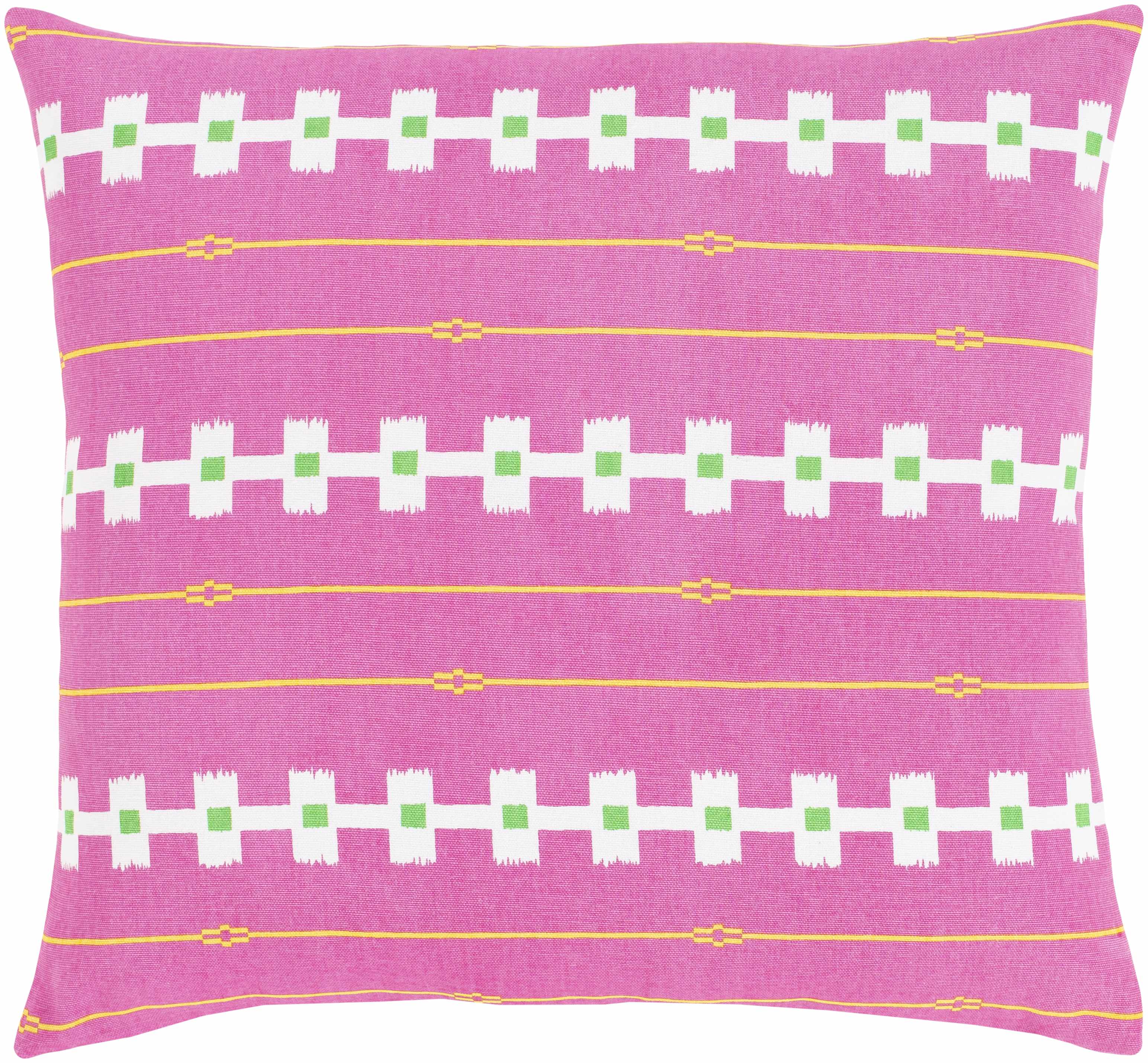 Morann Pink Geometric Square Accent Pillow - Clearance-0