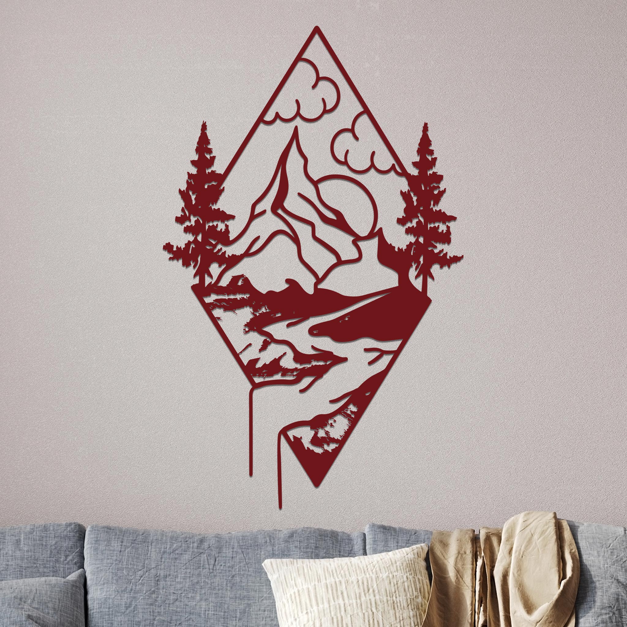 Mountain Landscape in a Diamond Sign-8