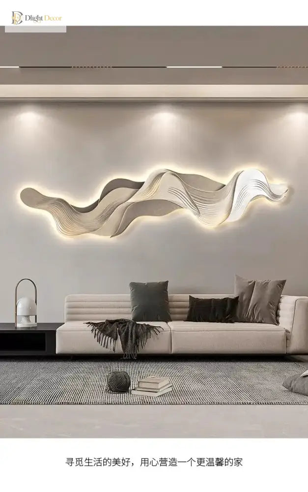 Mountain LED Wall Art Light | Modern Interior Lighting
