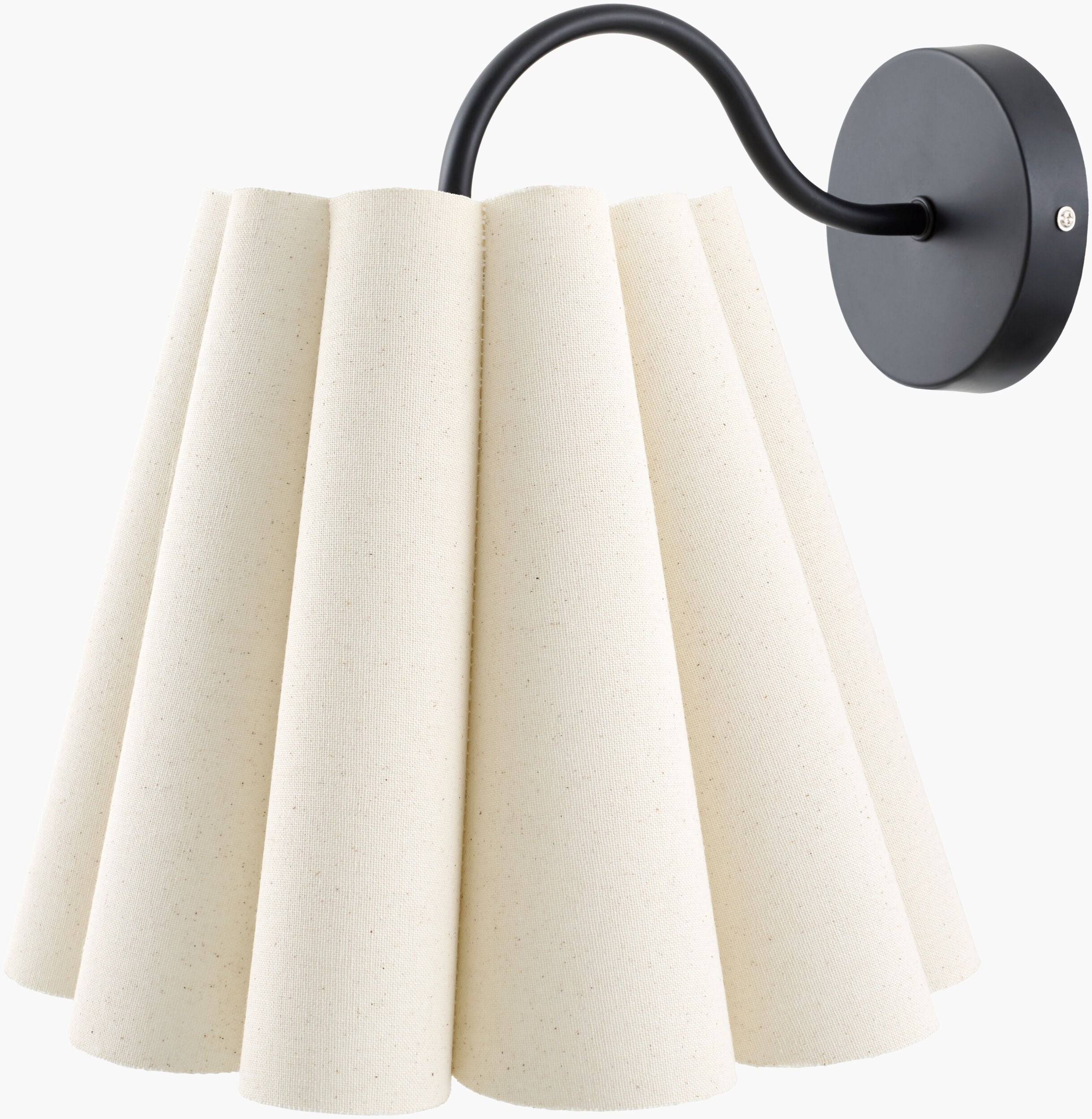 Rich Light Gray Traditional Wall Sconce with linen details for hallway or bedroom lighting-0