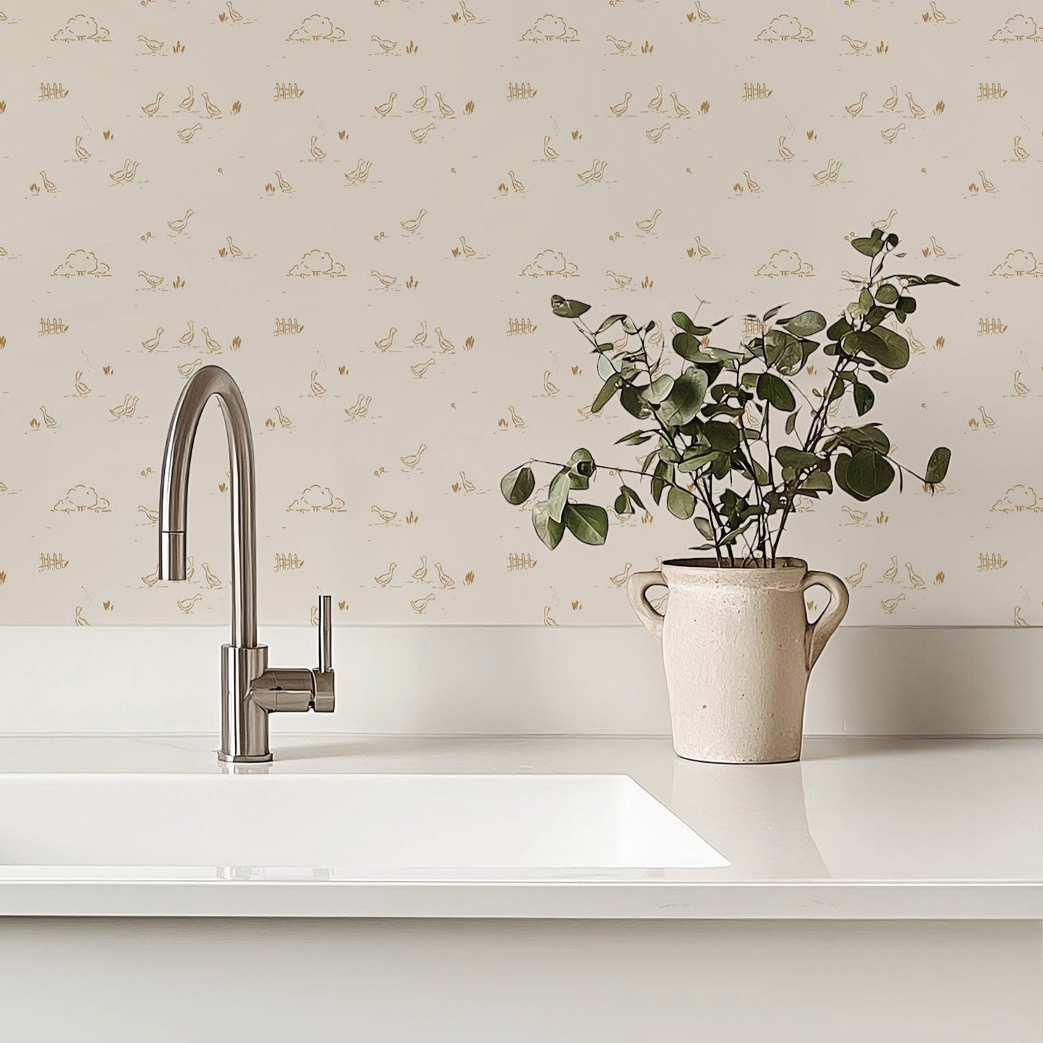 Ollie Wallpaper by Megan Cabaj