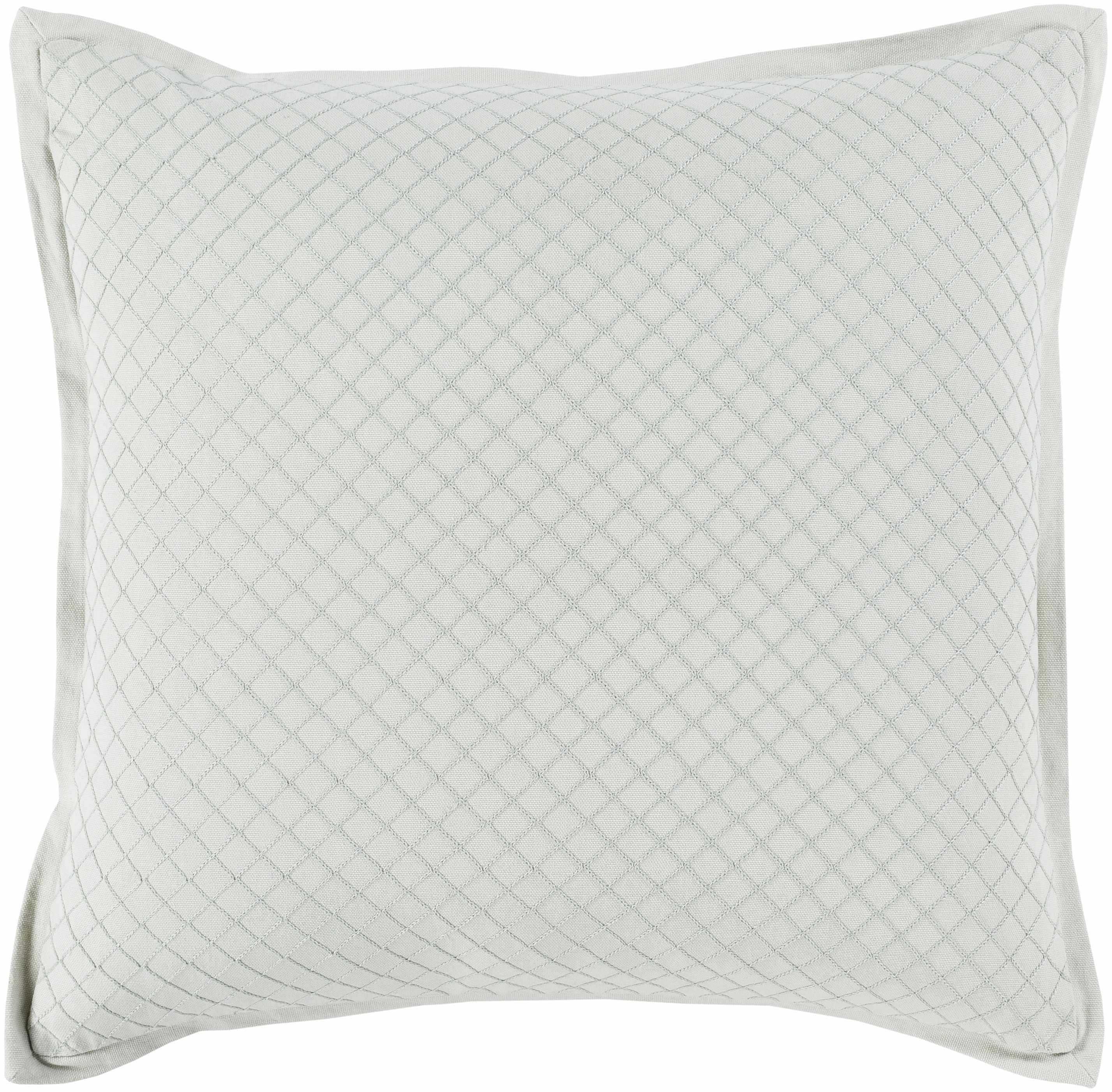 Naremburn White Diamond Pattern Accent Pillow - Clearance-0