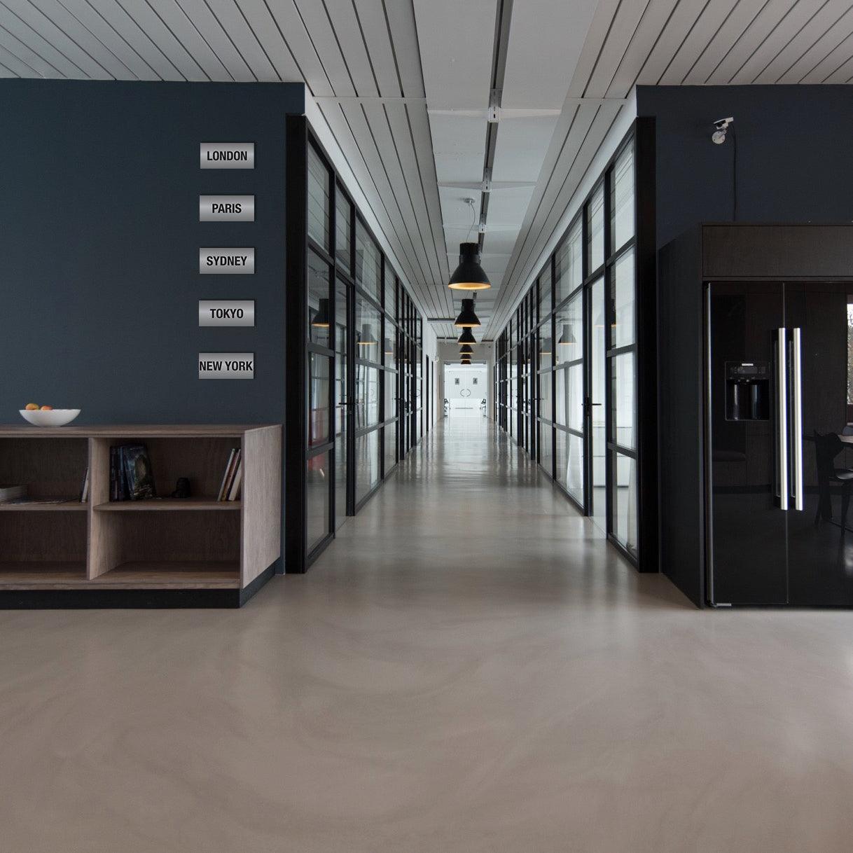 City Names Office Decor 3D - PRHOMZ