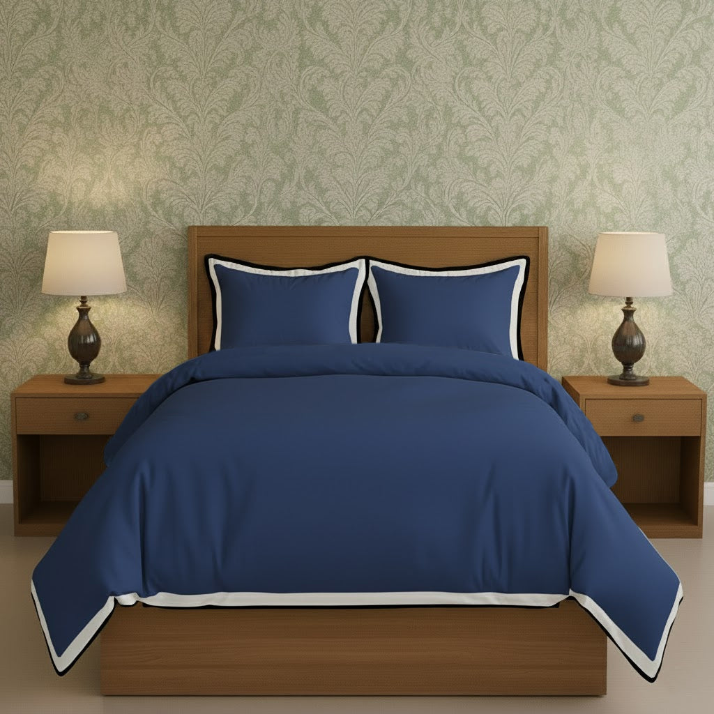 Black & White Border Frame Duvet Cover Set