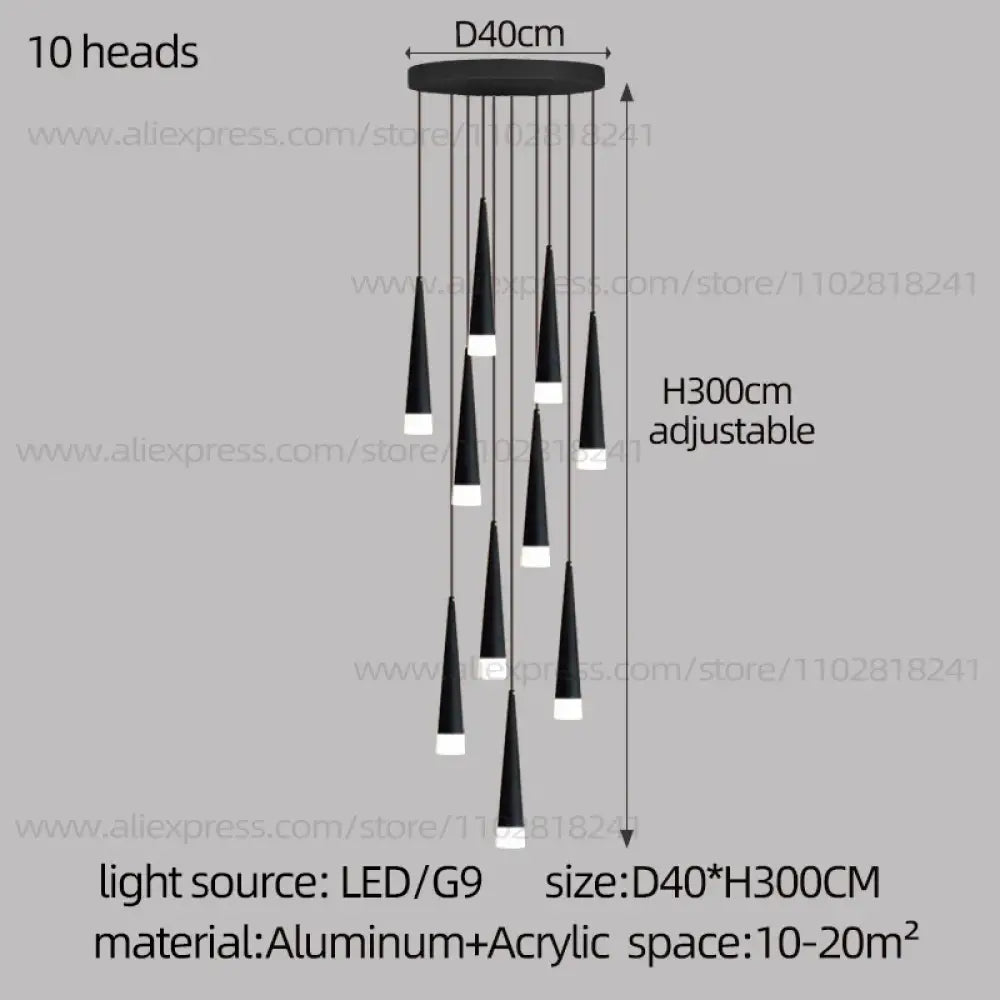 Nordic Chandelier | Modern Hallway & Entry Lighting
