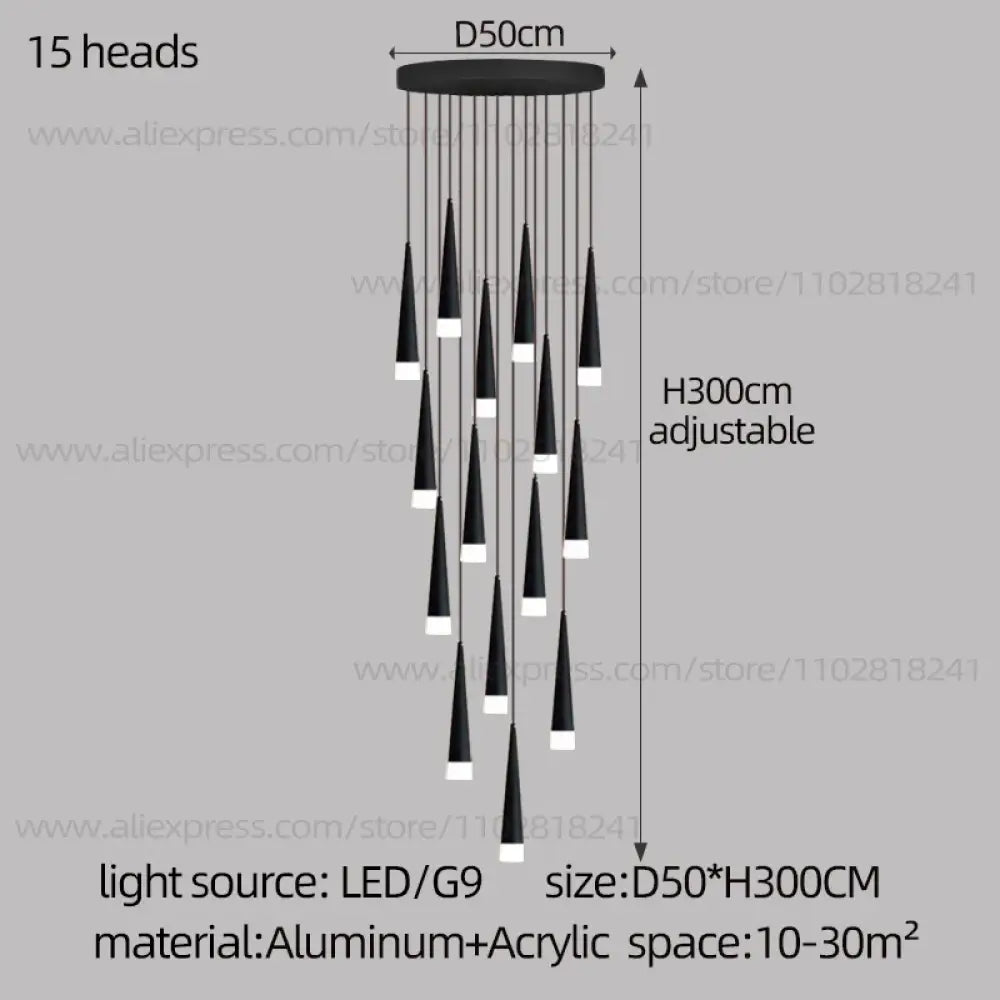 Nordic Chandelier | Modern Hallway & Entry Lighting