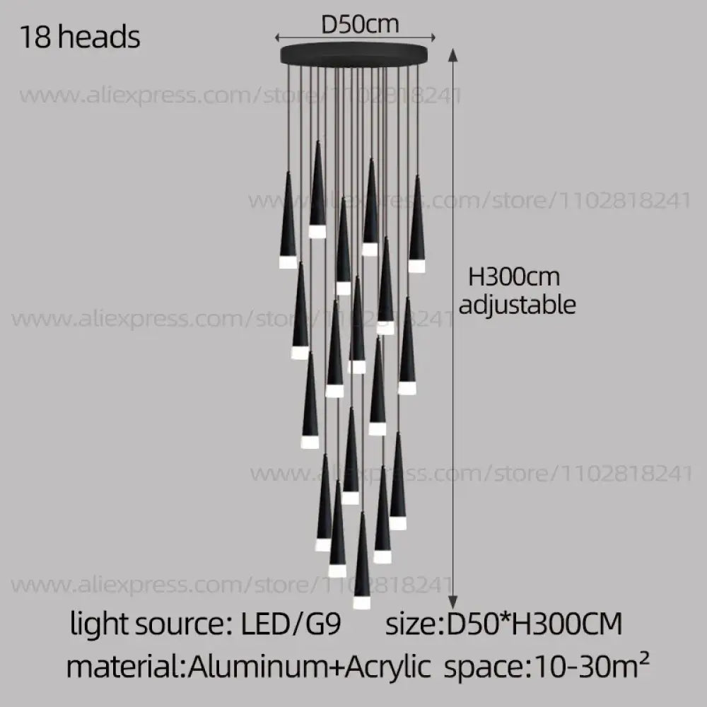 Nordic Chandelier | Modern Hallway & Entry Lighting