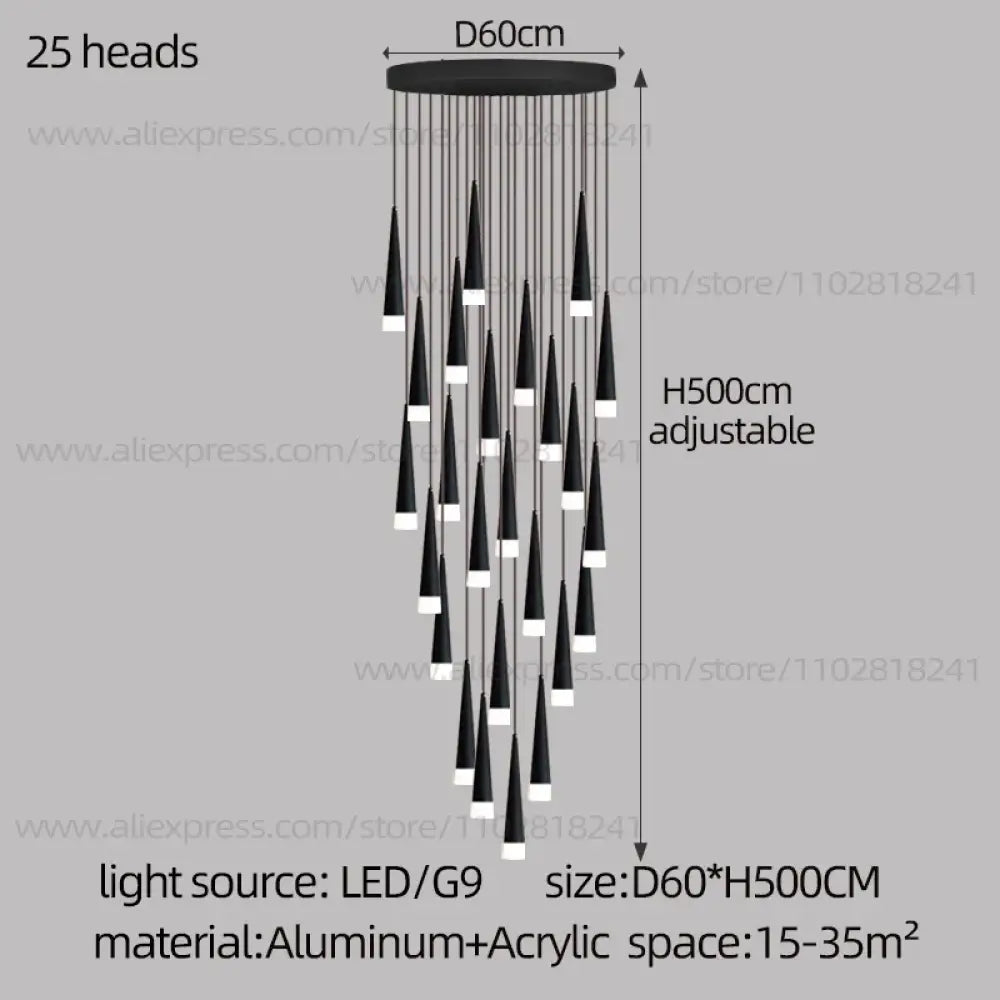 Nordic Chandelier | Modern Hallway & Entry Lighting