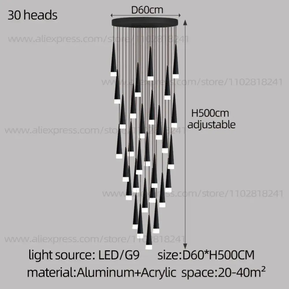 Nordic Chandelier | Modern Hallway & Entry Lighting