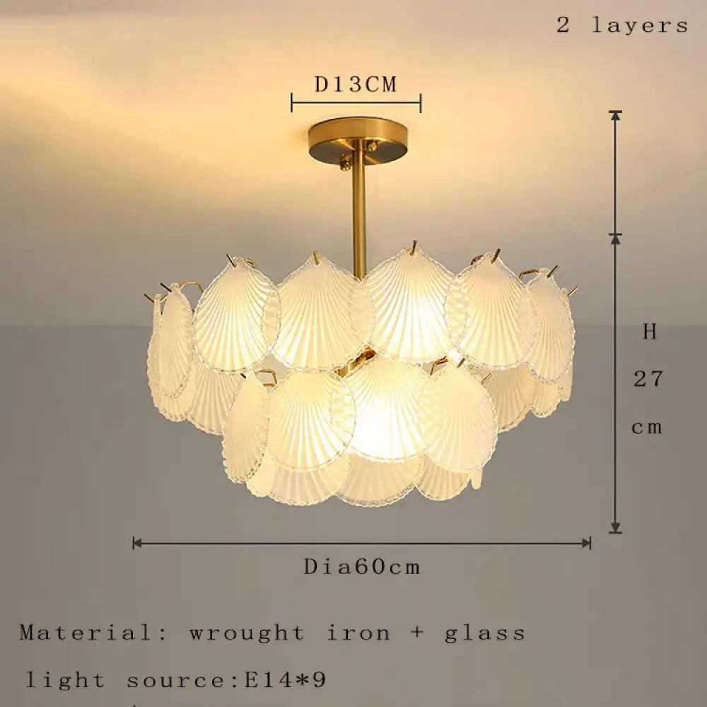 Nordic Glass Chandelier | Modern Dining Room Lighting