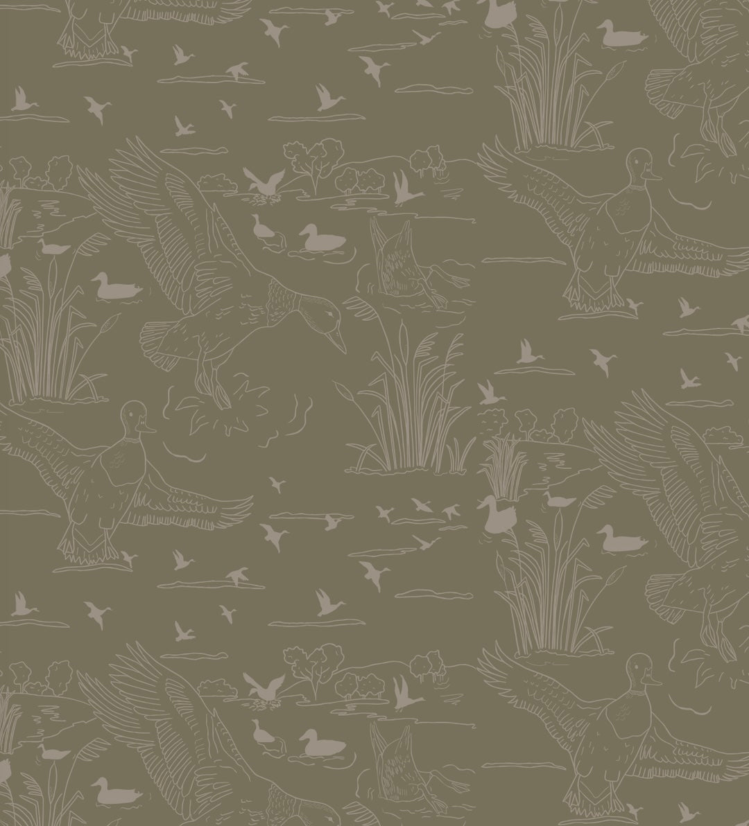 Wallace Wallpaper by Painted Hawk Design
