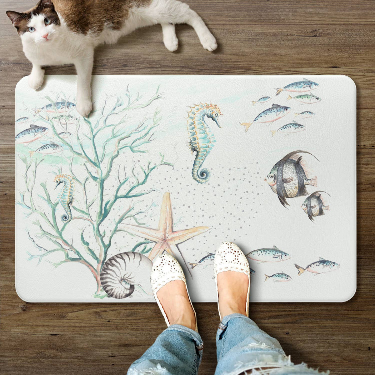 Ocean Treasures Decorative Comfort Floor Mat 30" x 20"