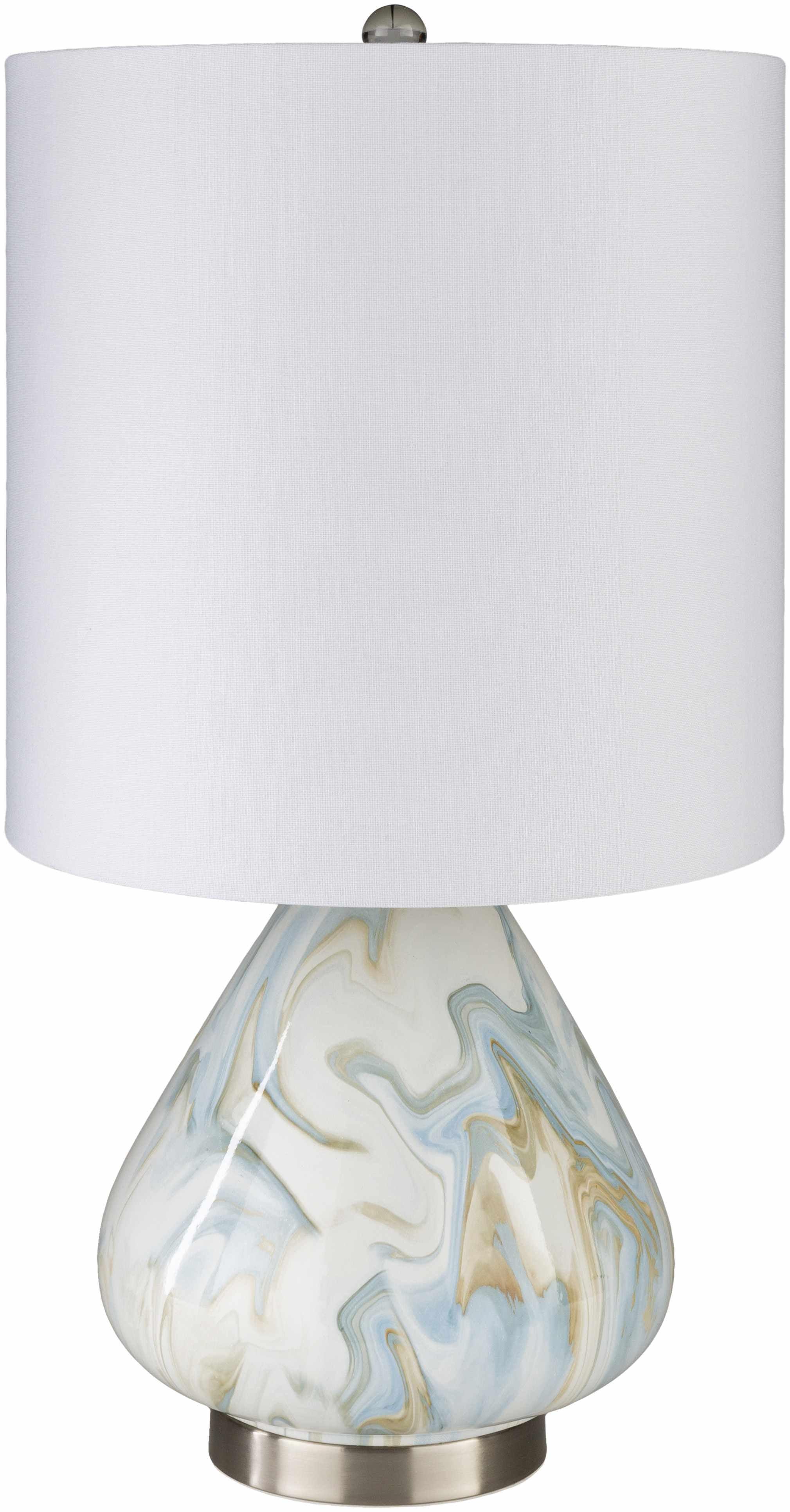 Farnborough Marble Ceramic Table Lamp - PRHOMZ