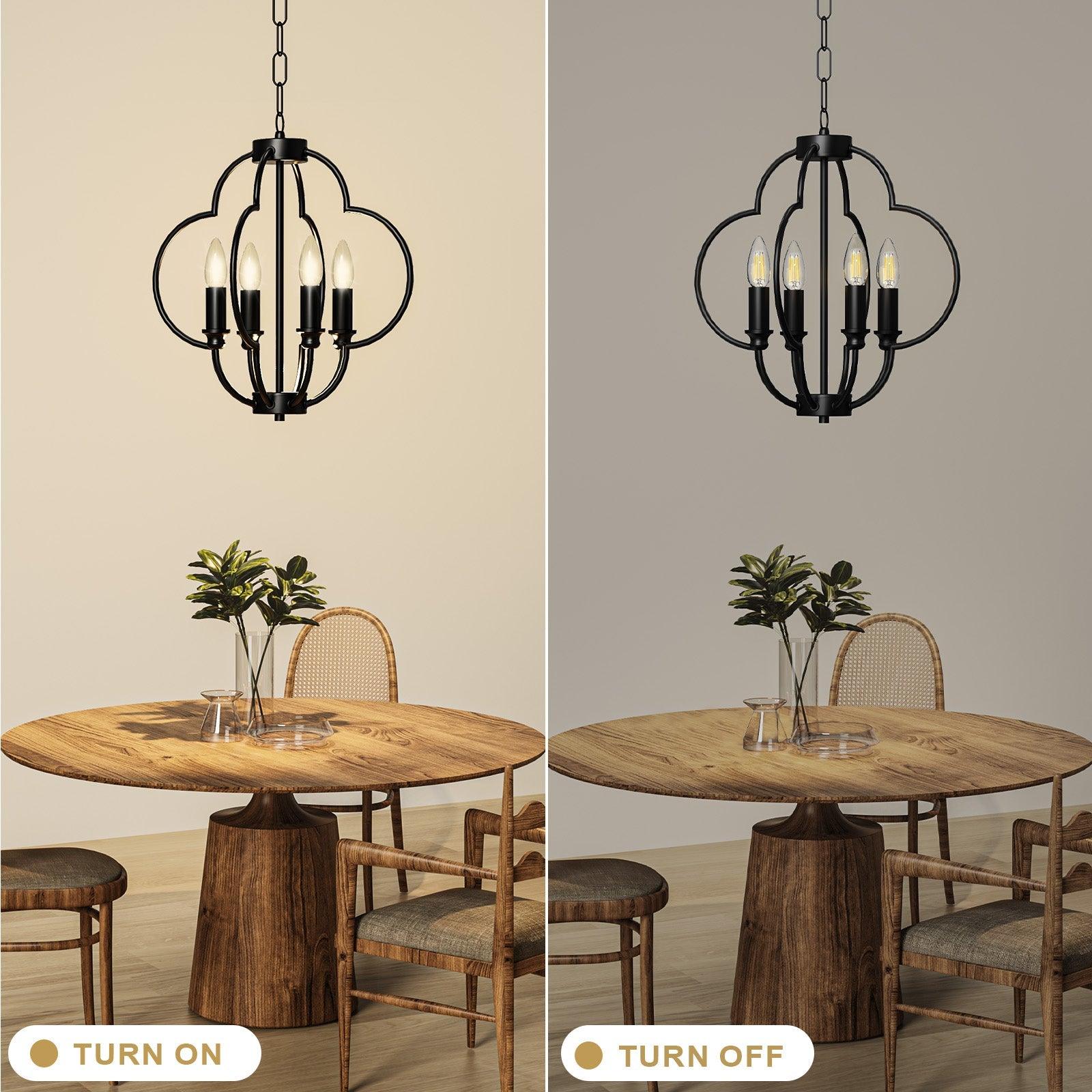 Farmhouse Candle Chandelier Light Fixture - PRHOMZ